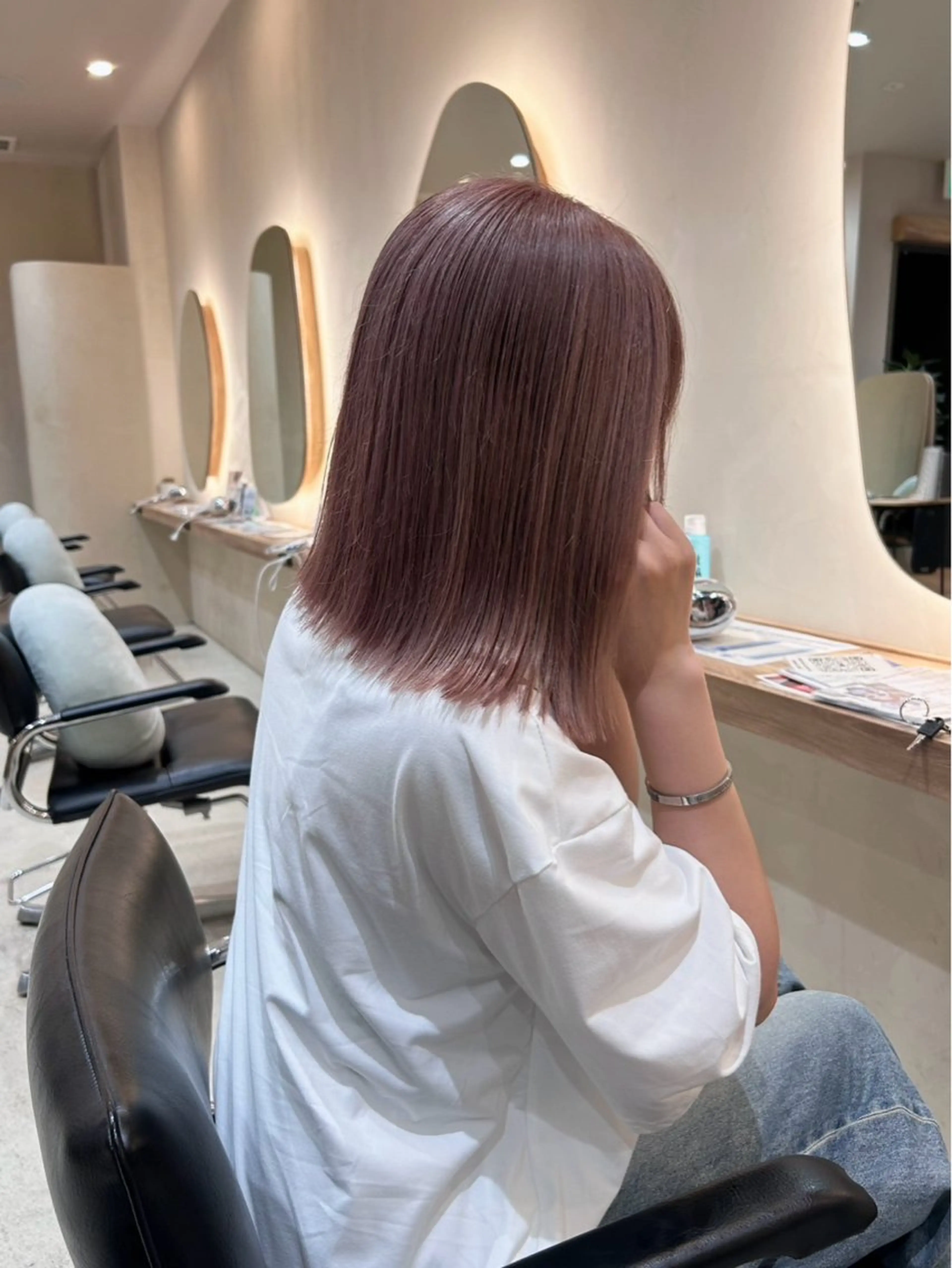ミディアム HIBIO 横浜西口店所属・暖色カラー🎀 さえのヘアスタイル