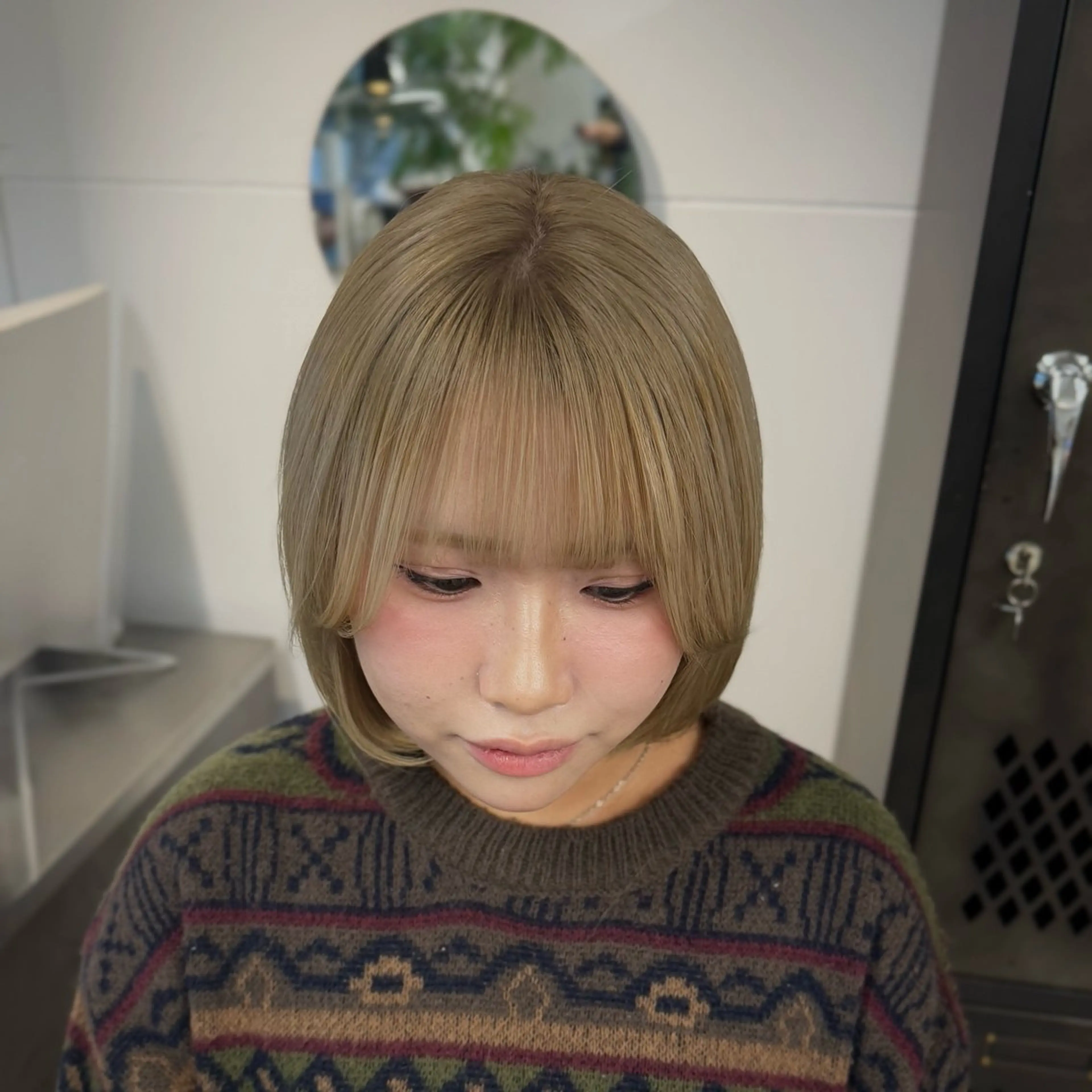 ショート カット ヘアカラー トリートメント INORI🐳/艶カ ラー/レイヤーカットのヘアスタイル