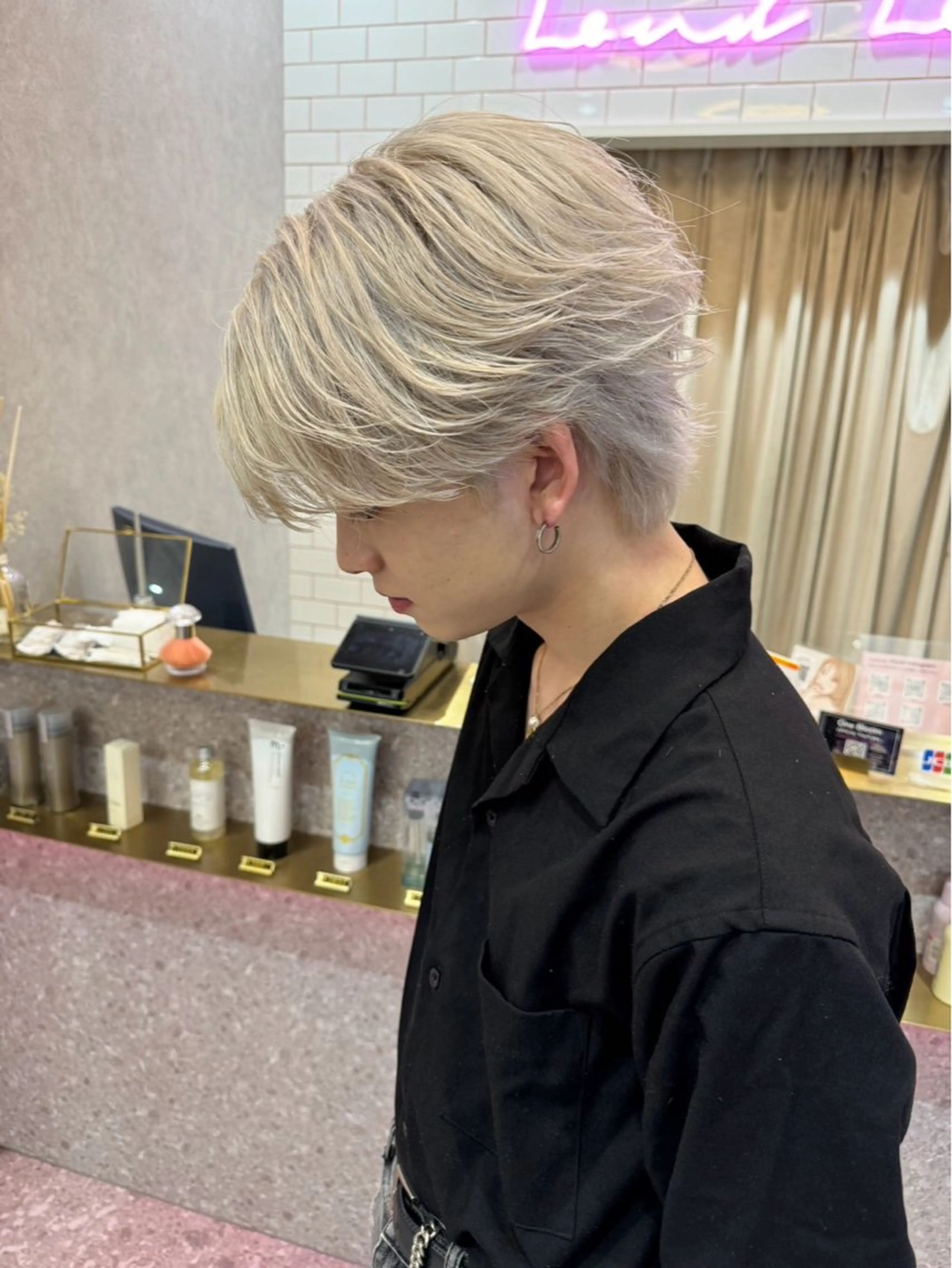 メンズ Lond Mirror所属・けいし　メンズカット ボブカットのヘアスタイル
