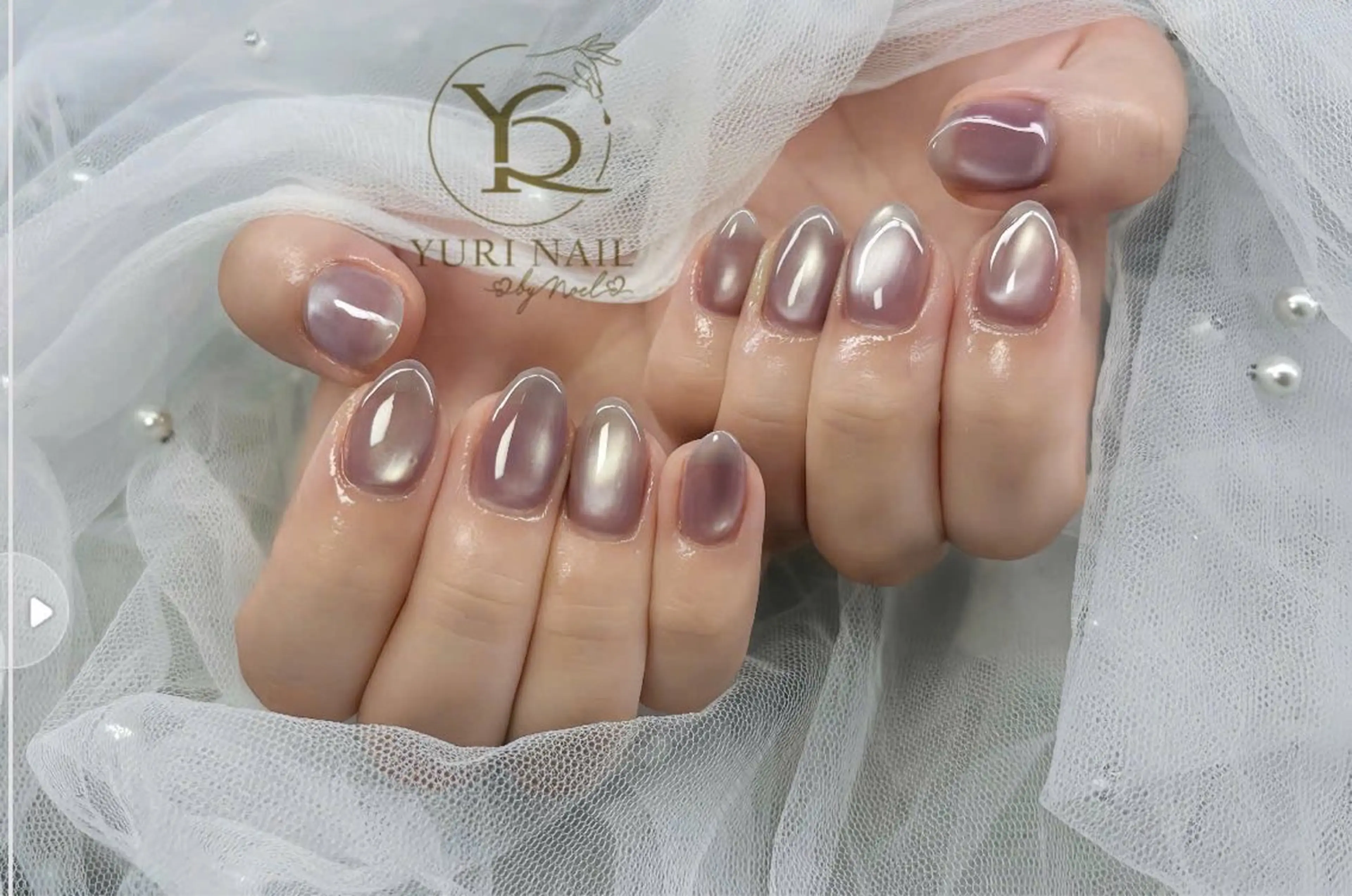 ネイル チークネイル フットネイル グラデーション 韓国ネイル 持ち込み ハンドネイル フットネイル ハンドケア Kawaii Nail Salon所属・YURI NAIL NARITAのネイルデザイン