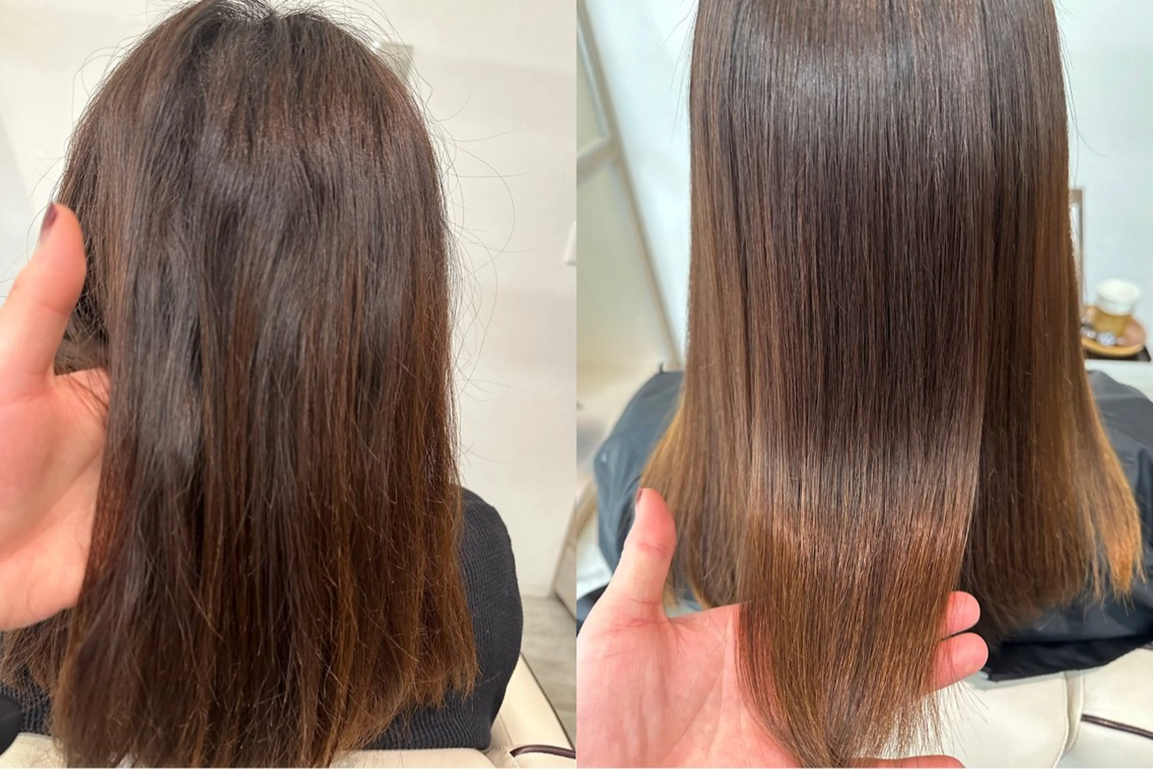 セミロング 髪質改善 縮毛矯正 トリートメント 佐藤 はるとのヘアスタイル