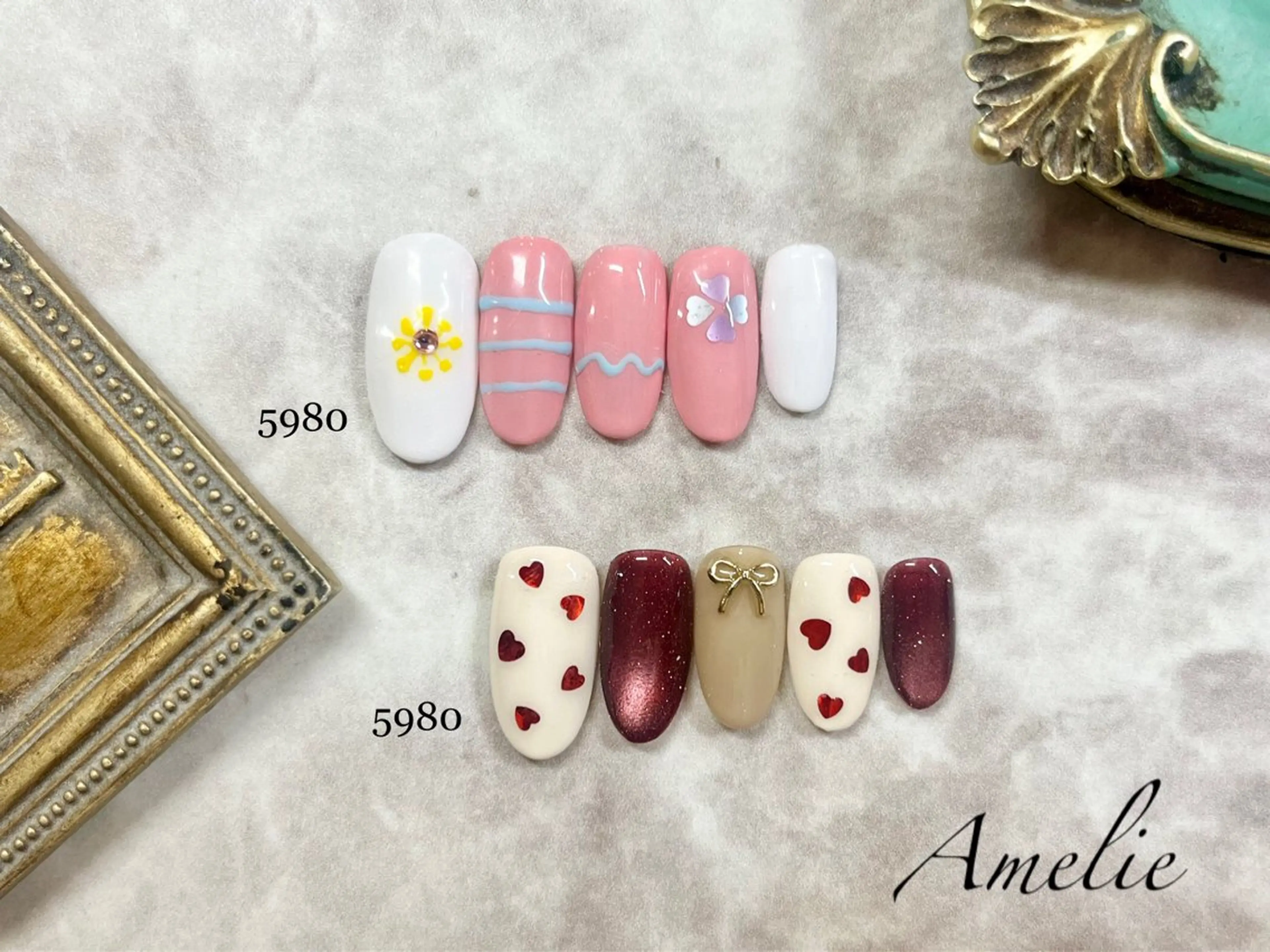 ネイル ハンドネイル いちじゅう あおいのネイルデザイン