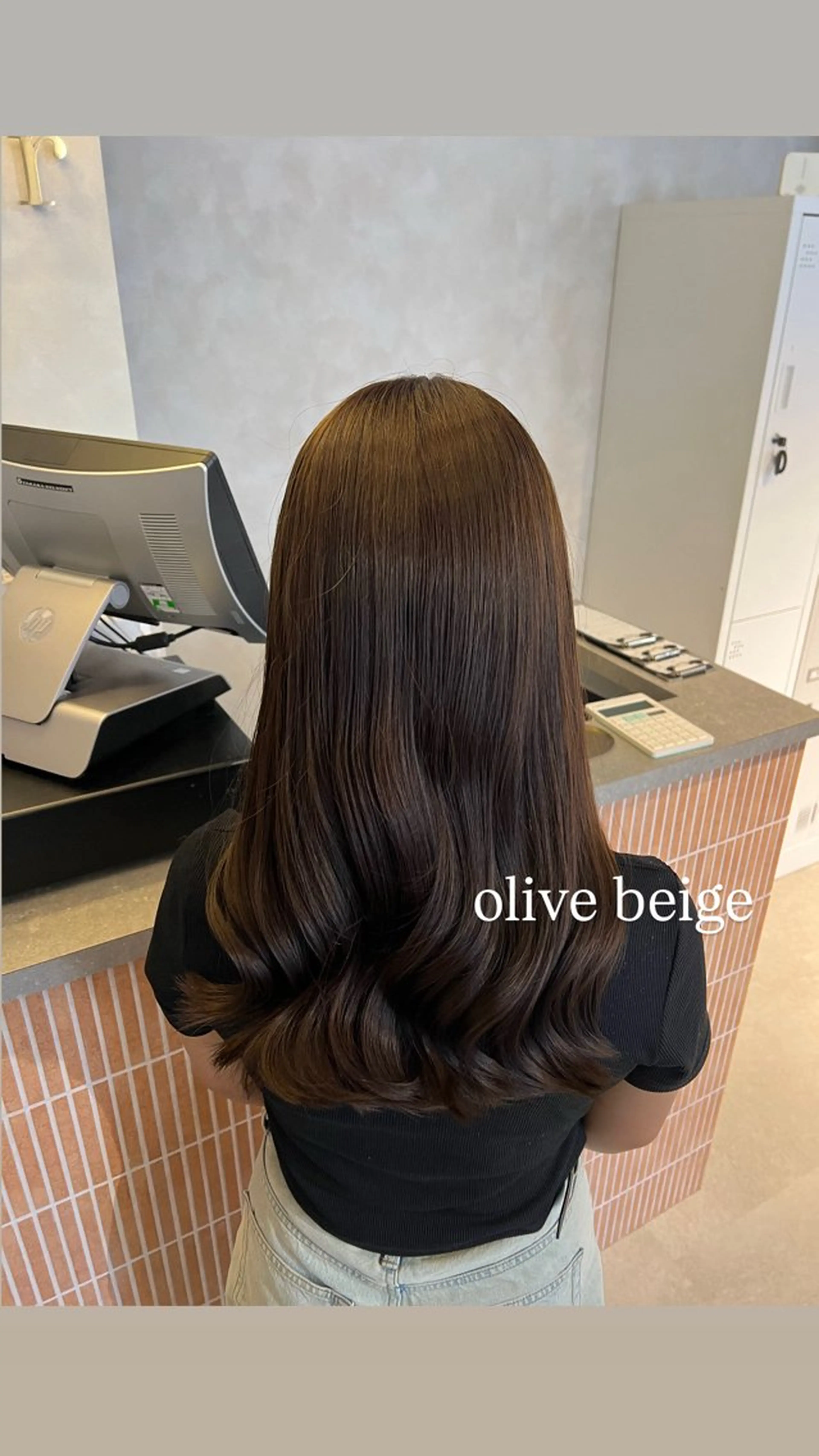 ロング カラー カット ヘアカラー トリートメント 梅田/顔周りカット /ボブ/RINKAのヘアスタイル
