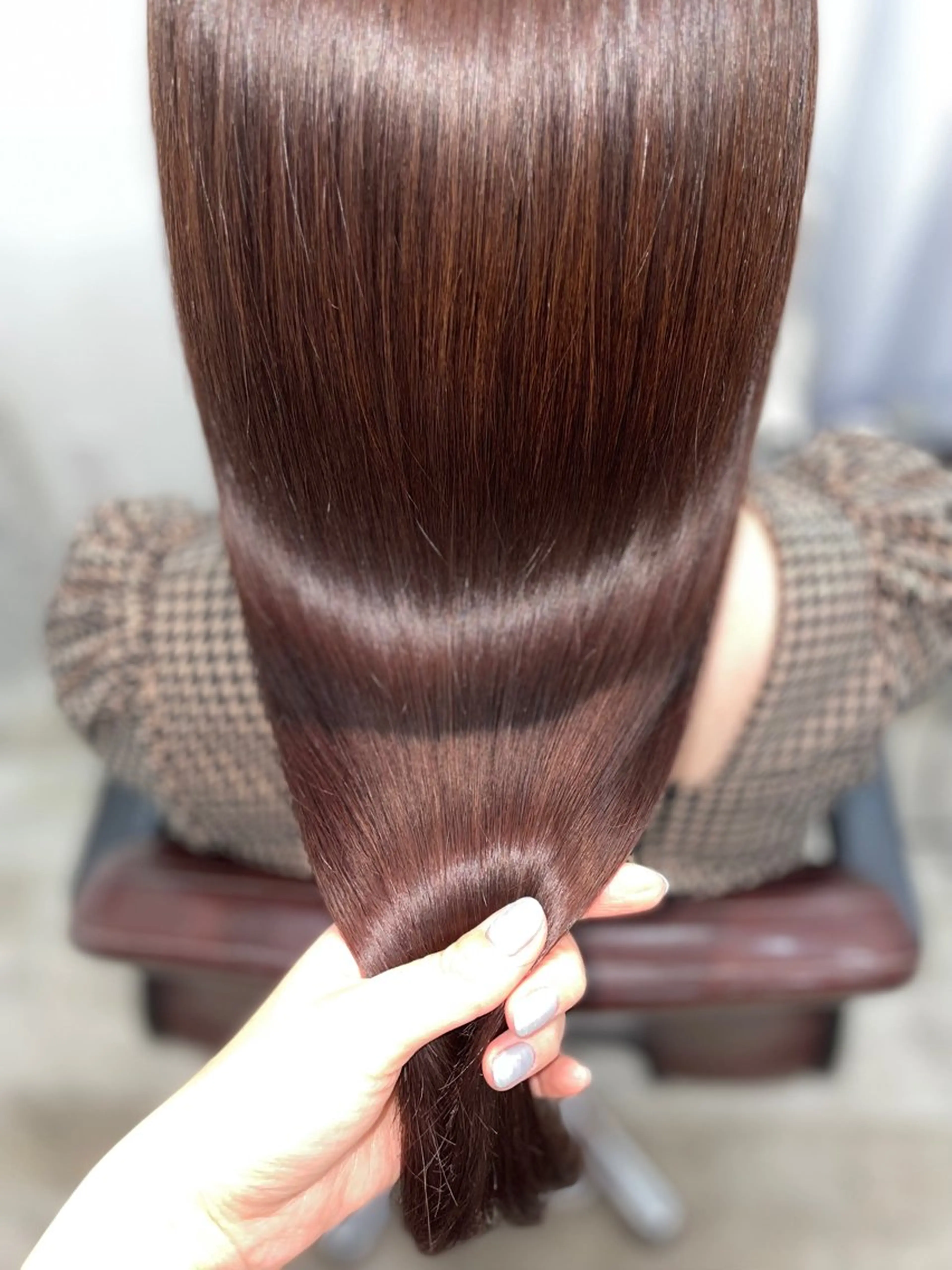 ロング カラー ヘアカラー トリートメント 韓国ヘア🤍髪質改善 🇰🇷AKANEのヘアスタイル