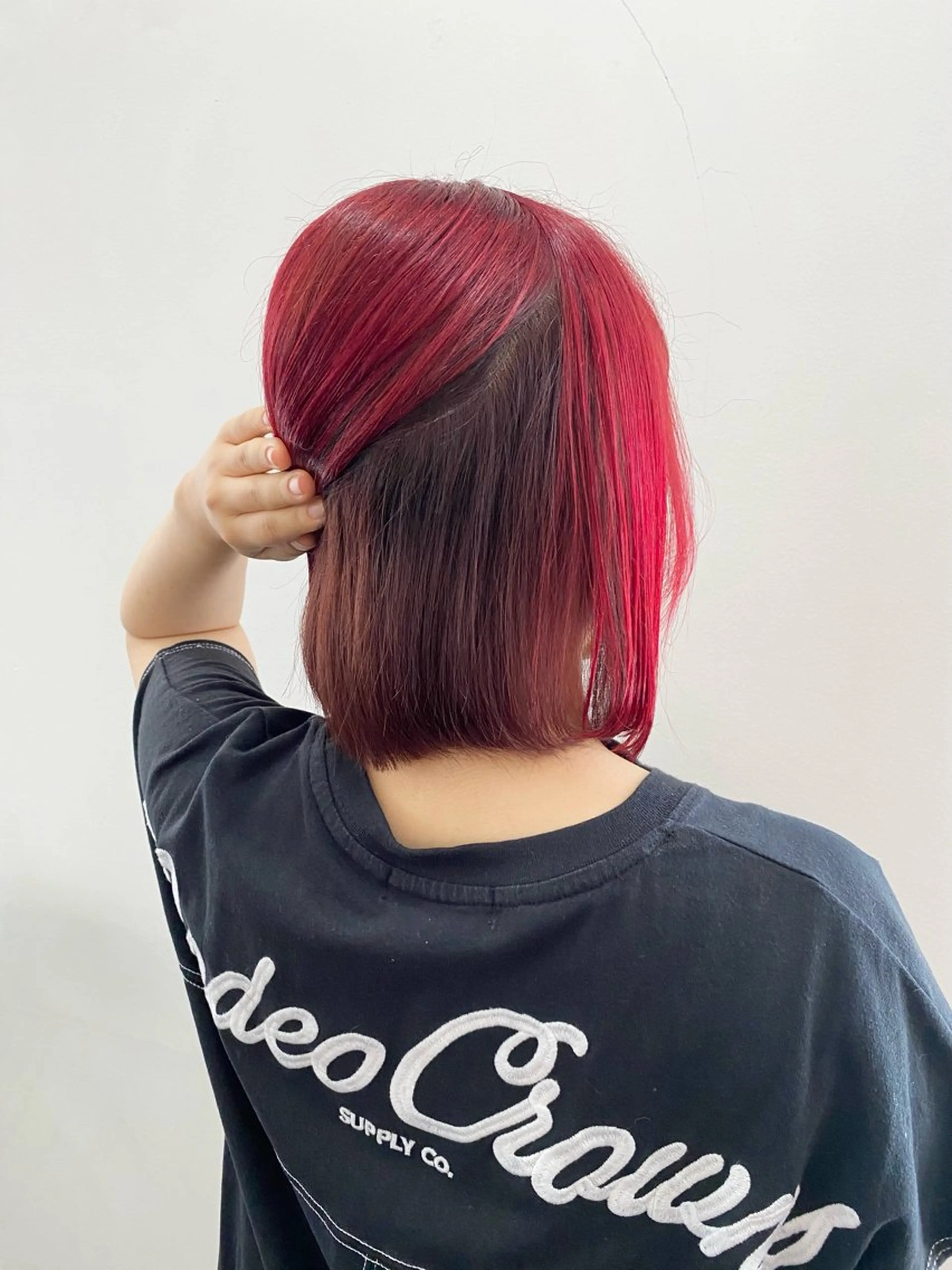 ミディアム カラー ブリーチ カット ヘアカラー Kazaoka Saraのヘアスタイル