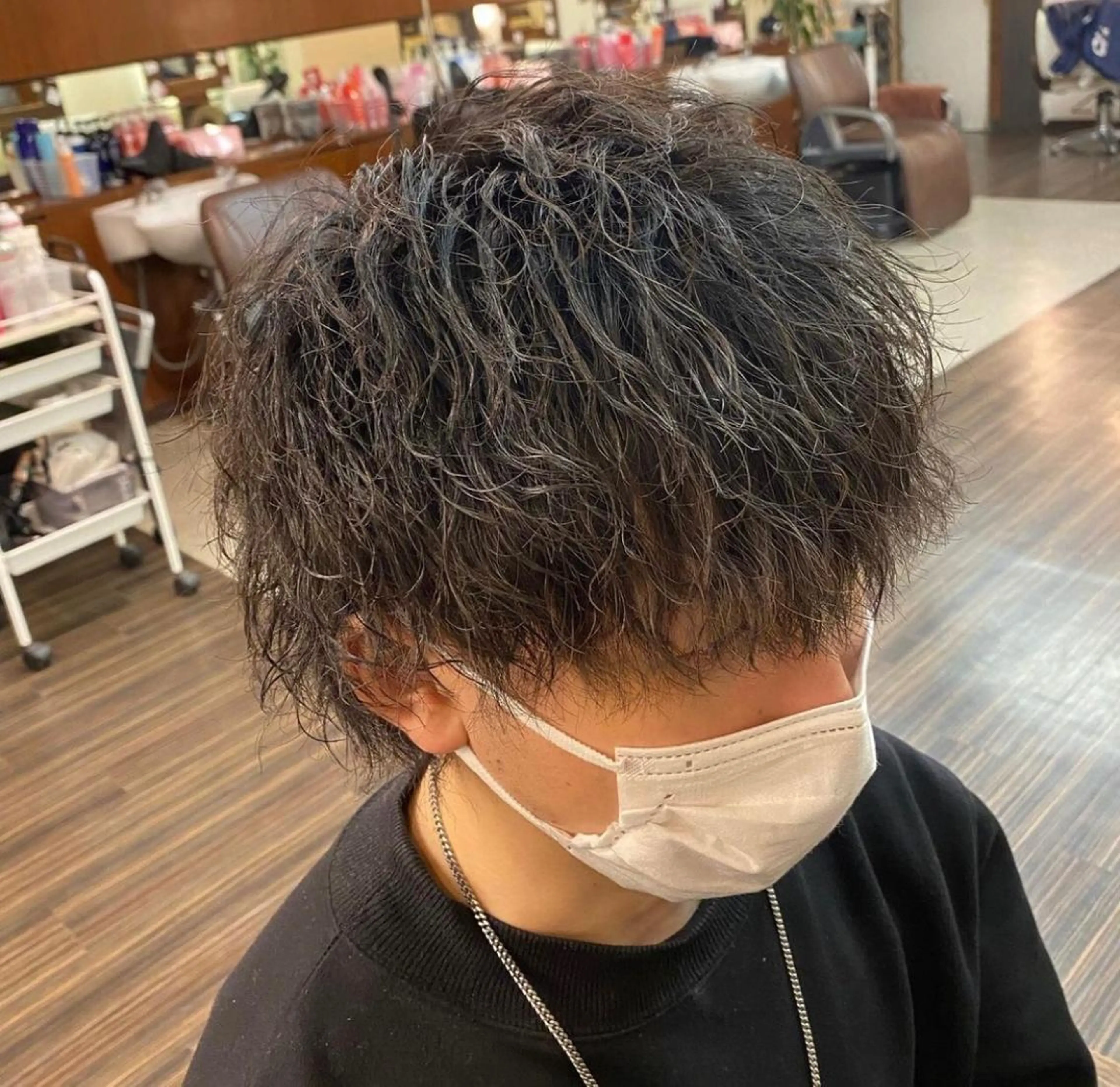 パーマ メンズ カット パーマ トリートメント 高取 大将のヘアスタイル