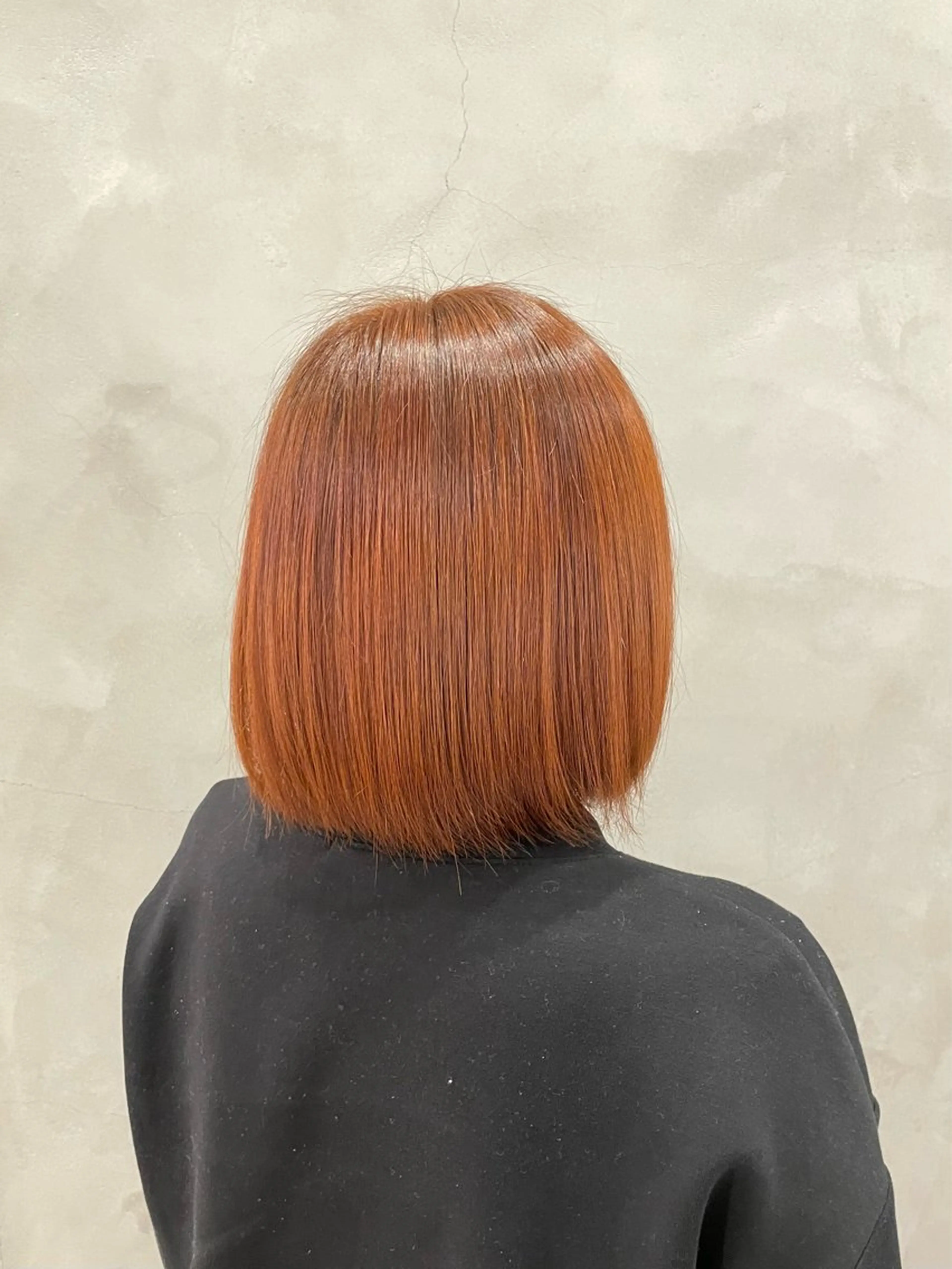 カラー オレンジ ヘアカラー トリートメント amu_amu.所属・井上 嘉名のヘアスタイル