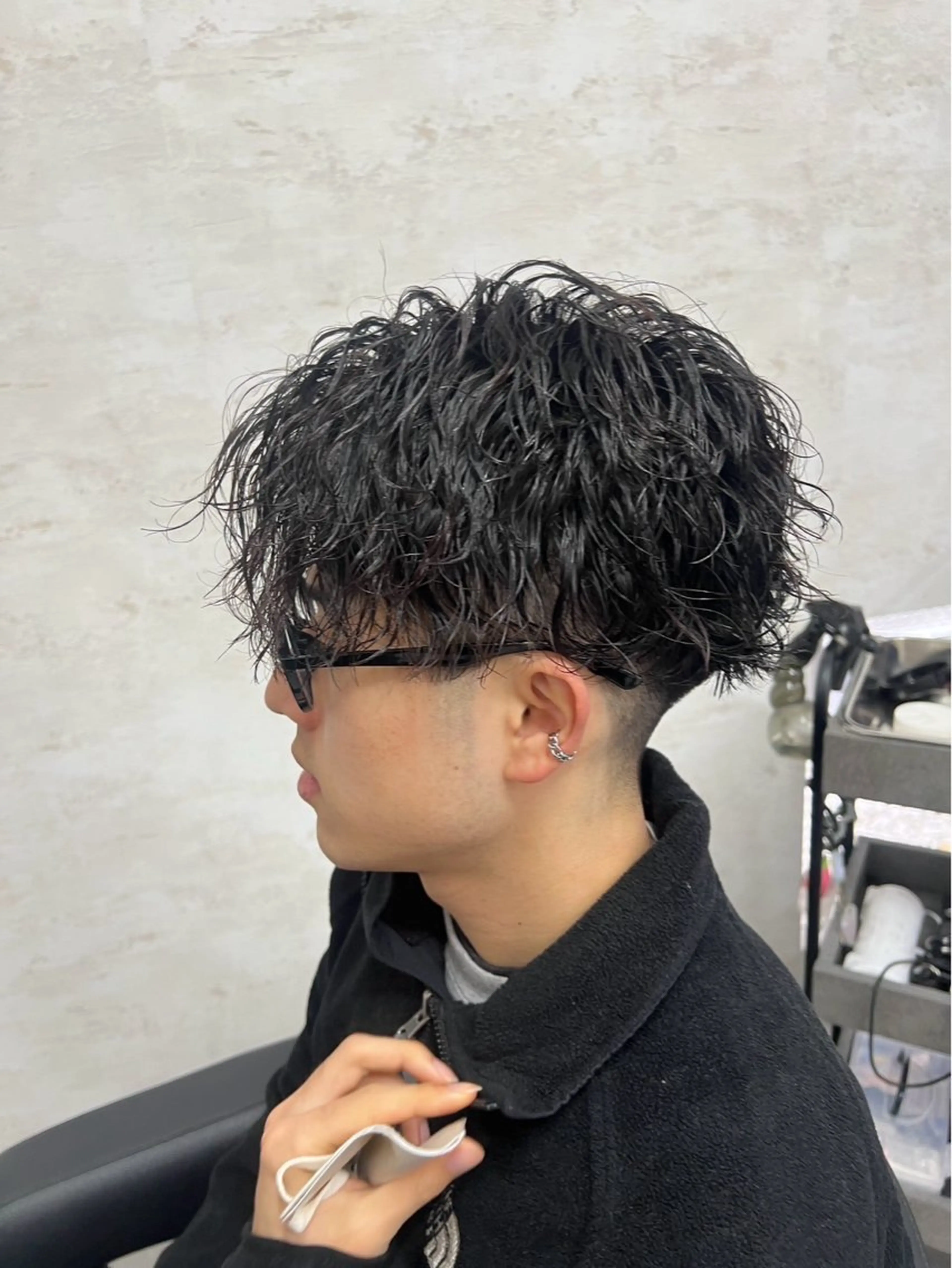 メンズ カット パーマ 遠藤 健登のヘアスタイル