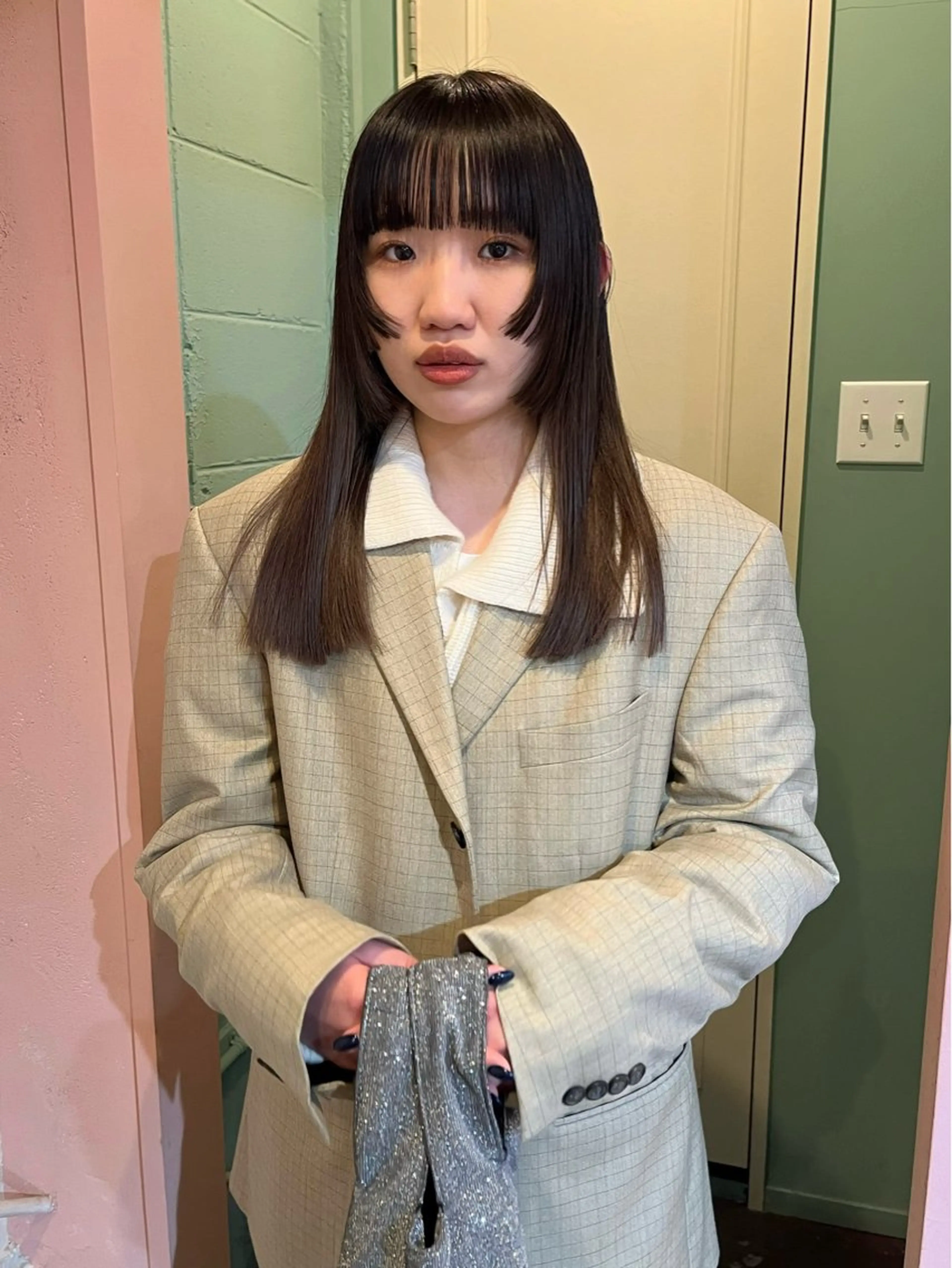 セミロング カラー iru所属・mi kiのヘアスタイル