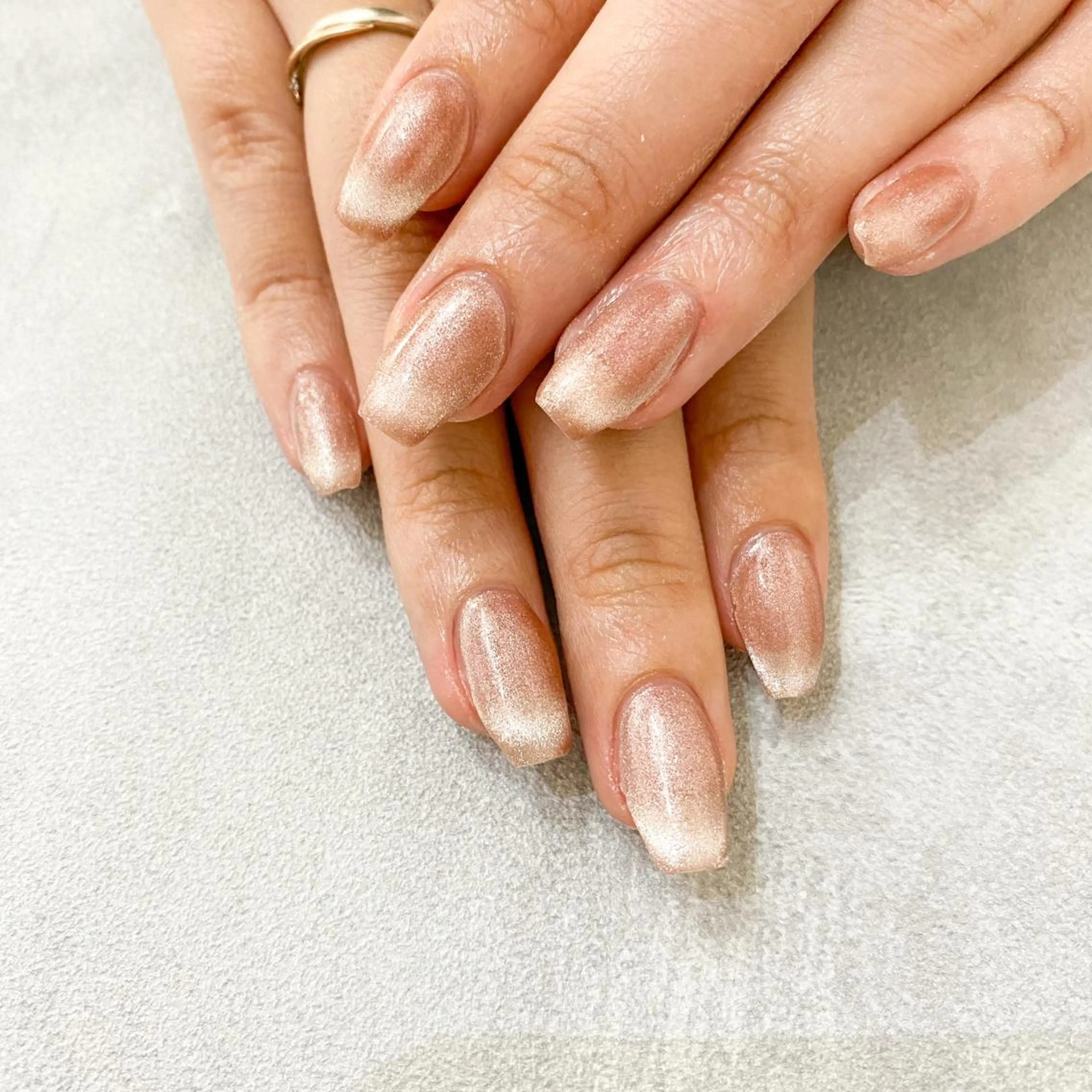 ネイル ハンドネイル ゴテゴテ💙ワンホン リオナのネイルデザイン