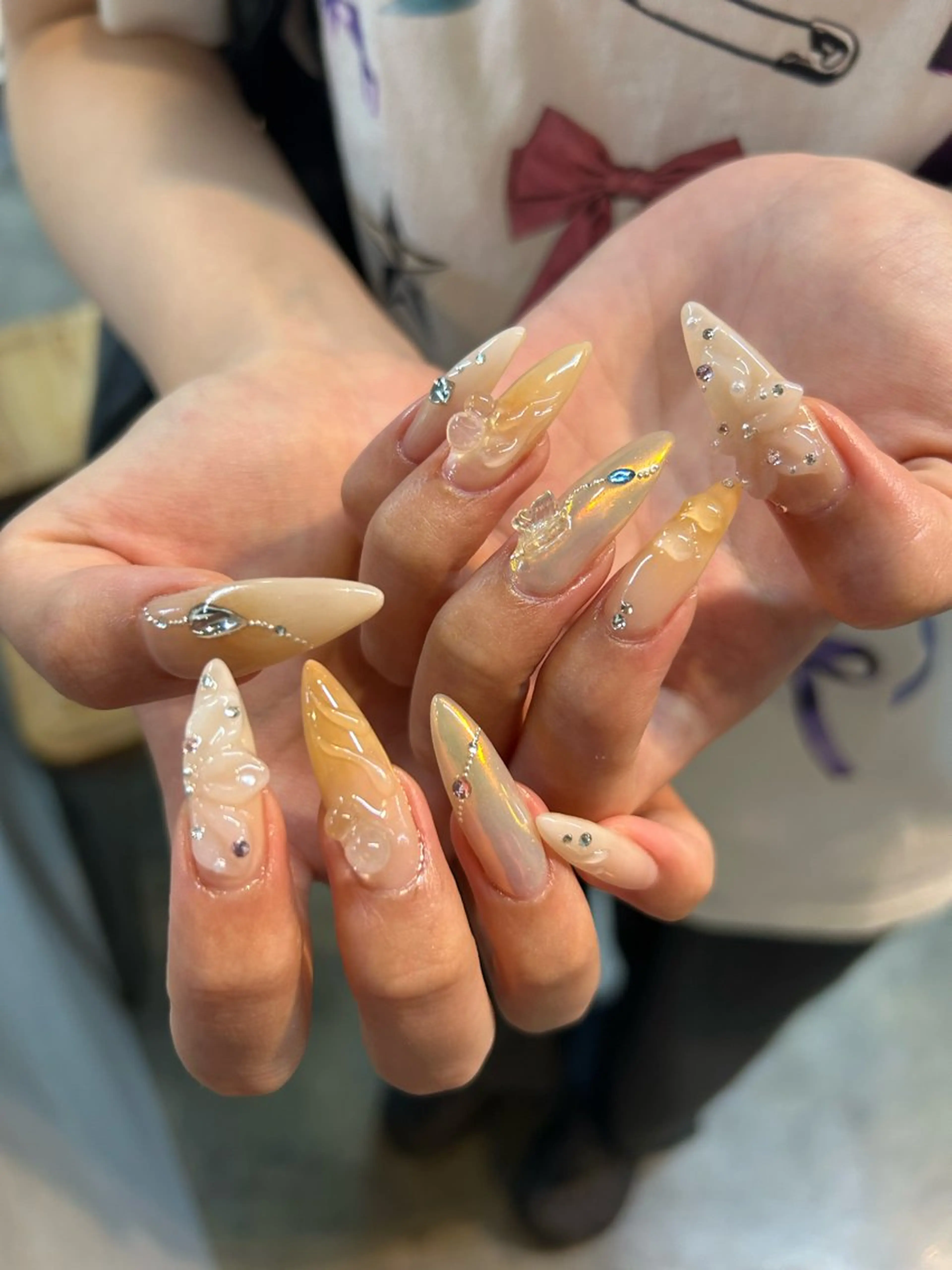 ネイル ロングネイル ハンドネイル tipsy＋ mayuのネイルデザイン