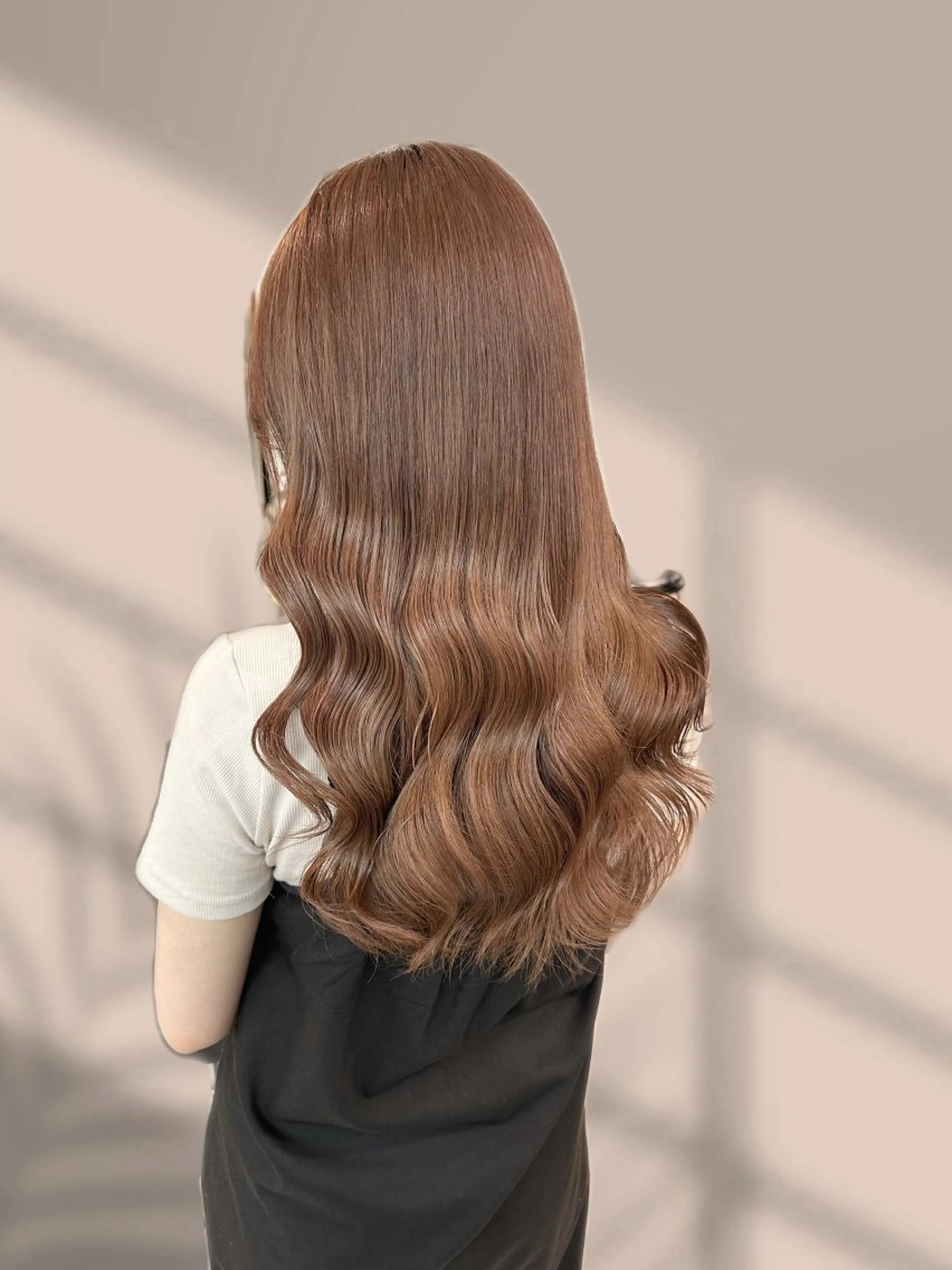 ロング カラー ヘアカラー 縮毛矯正 くすみミルクティー/ ブラウン🪡TOWAのヘアスタイル