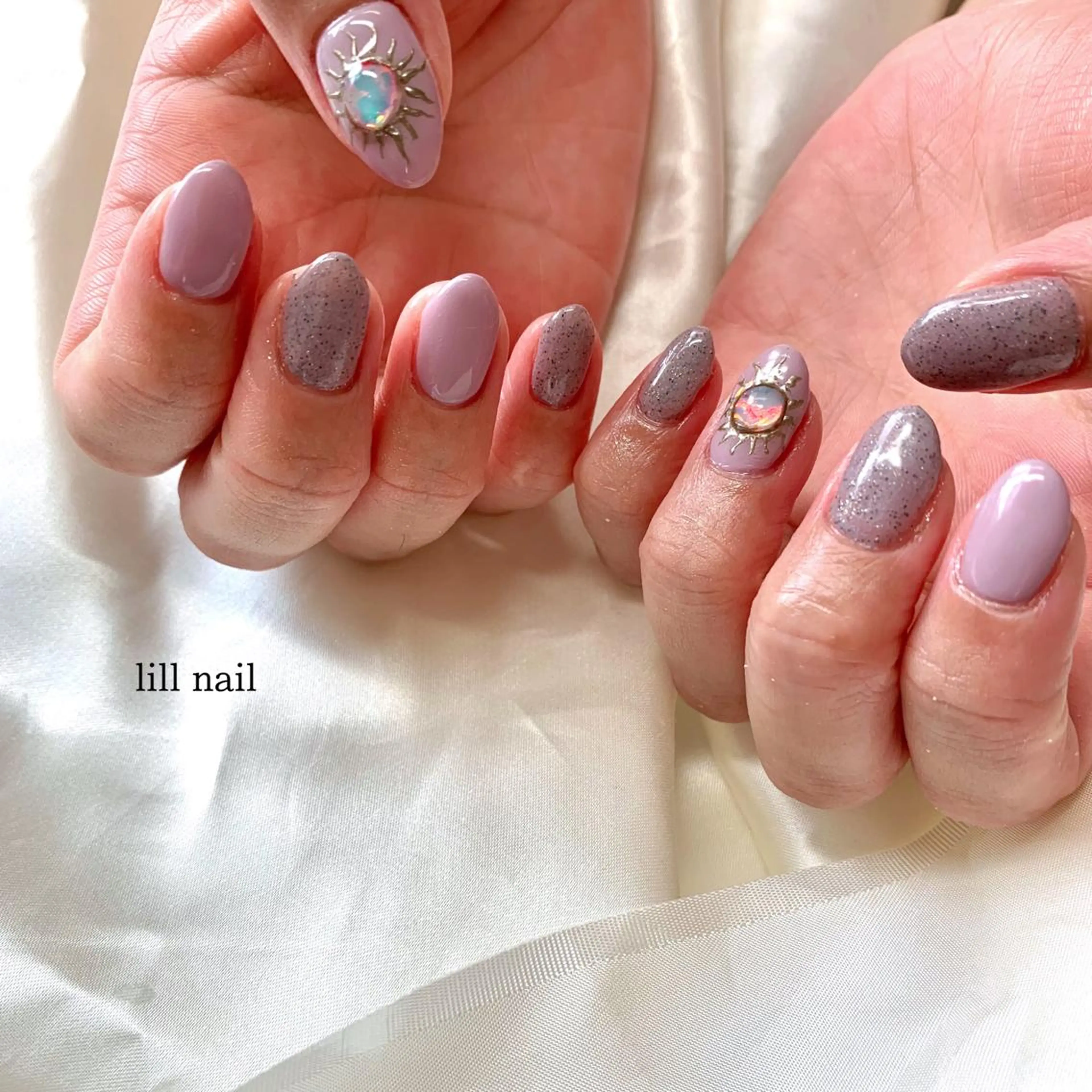 ミディアム pllia beautyのネイルデザイン