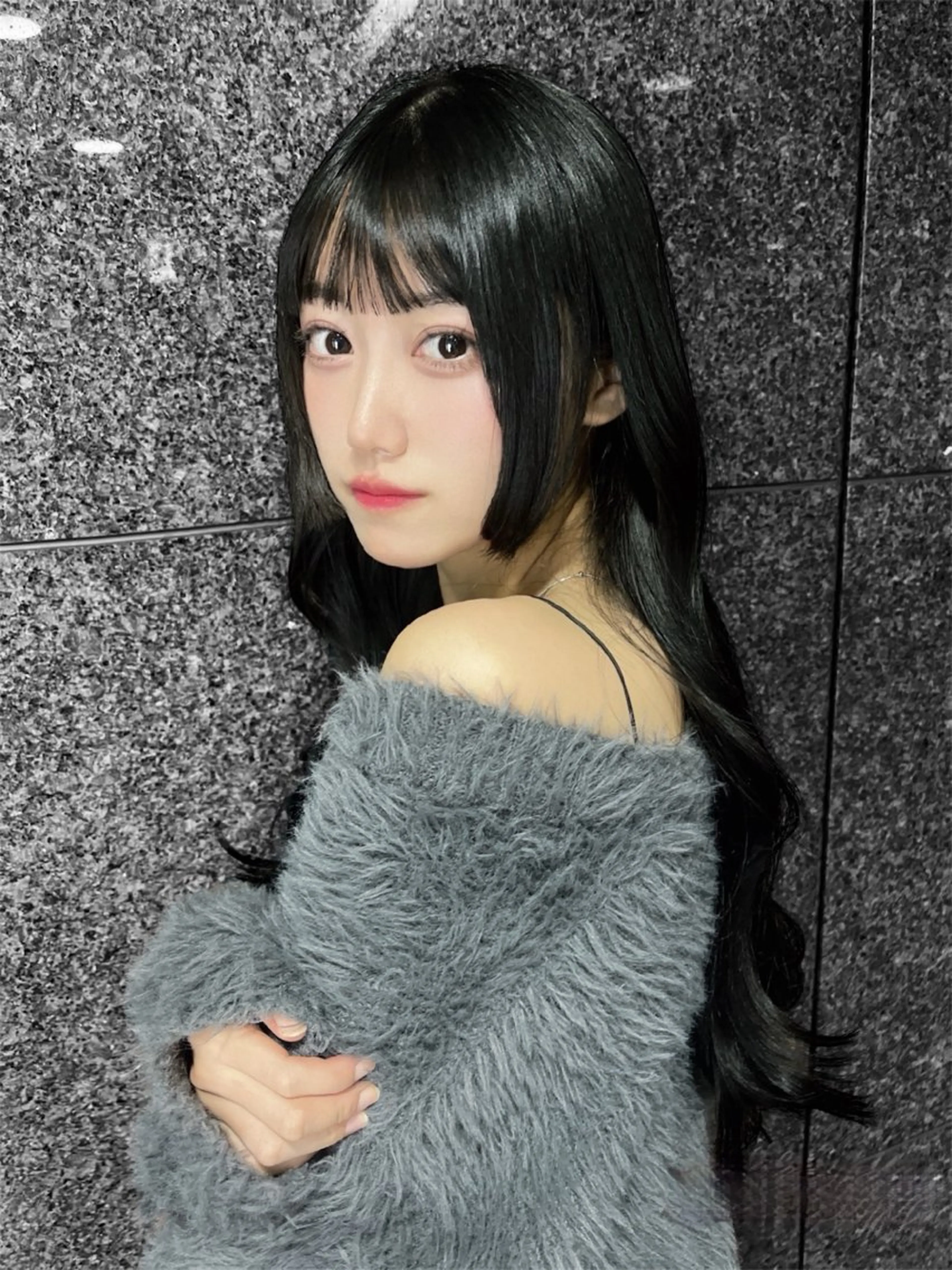カラー 韓国メンズ特化 ダウン・毛流れパーマのヘアスタイル