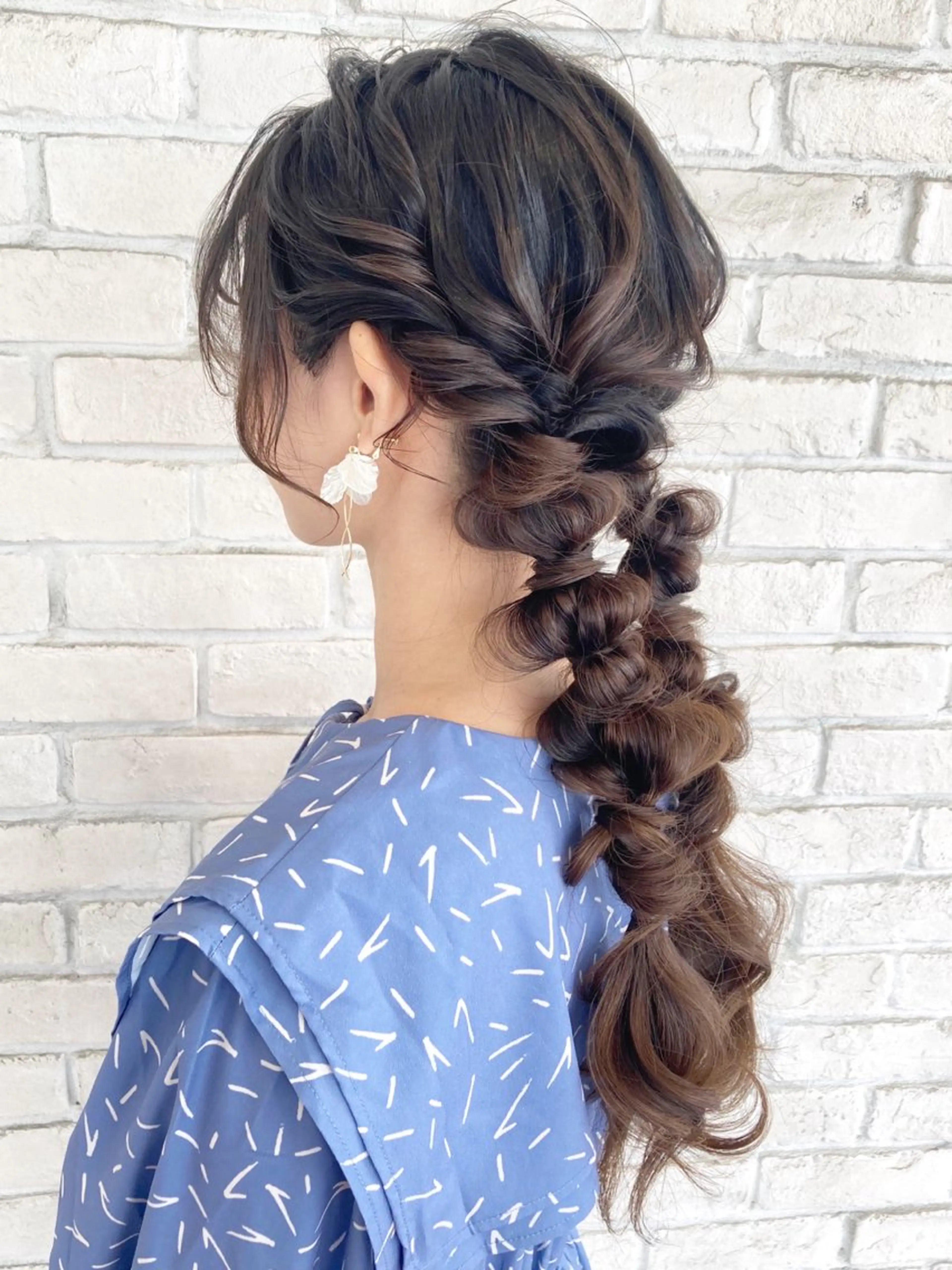 ロング 白髪ぼかしハイライト 着付けヘアアレンジのその他イメージ
