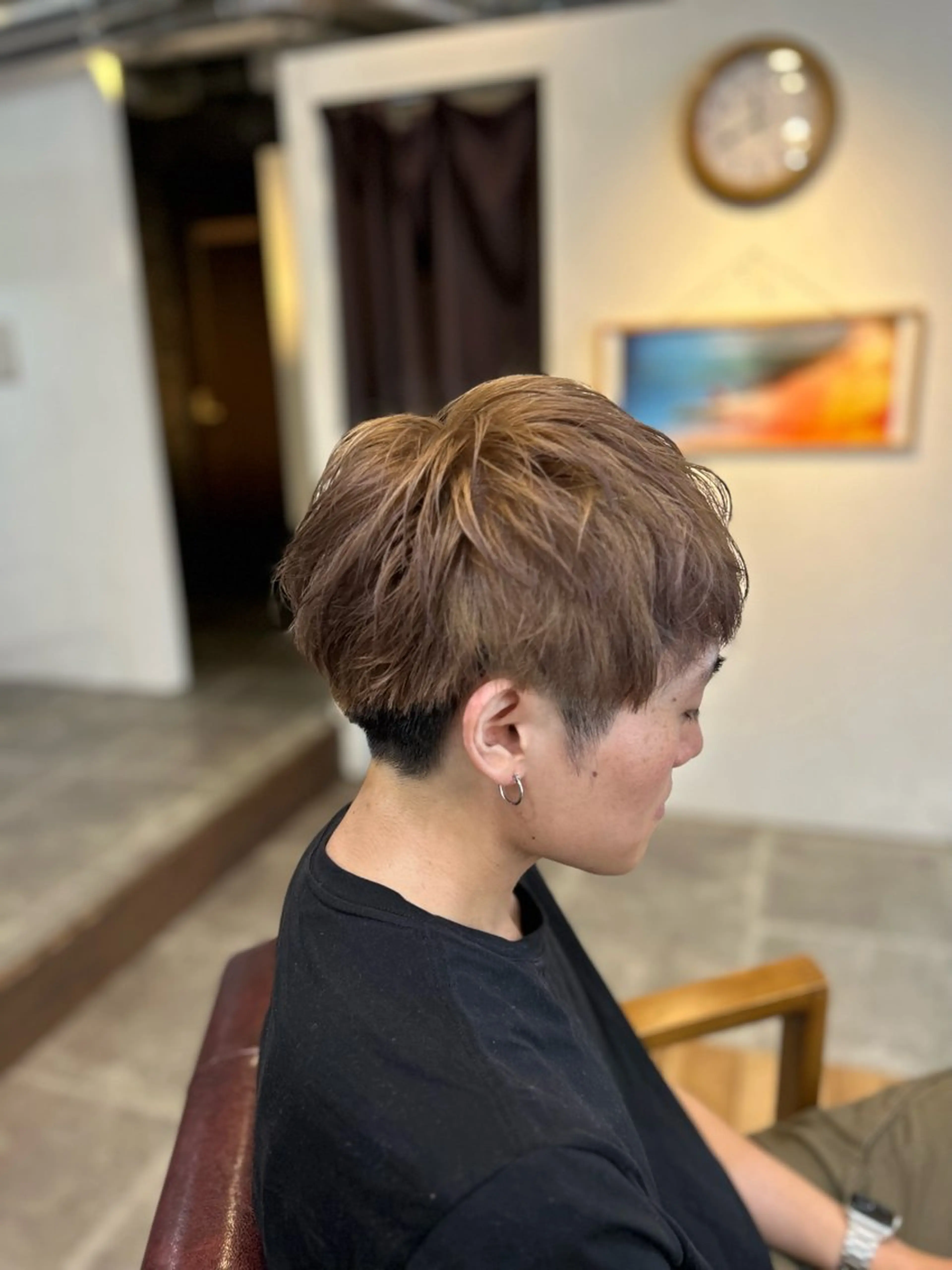 ショート カット ヘアカラー トリートメント CECIL hair なんば店所属・メンズパーマ 艶髪☆店長☆有馬のヘアスタイル