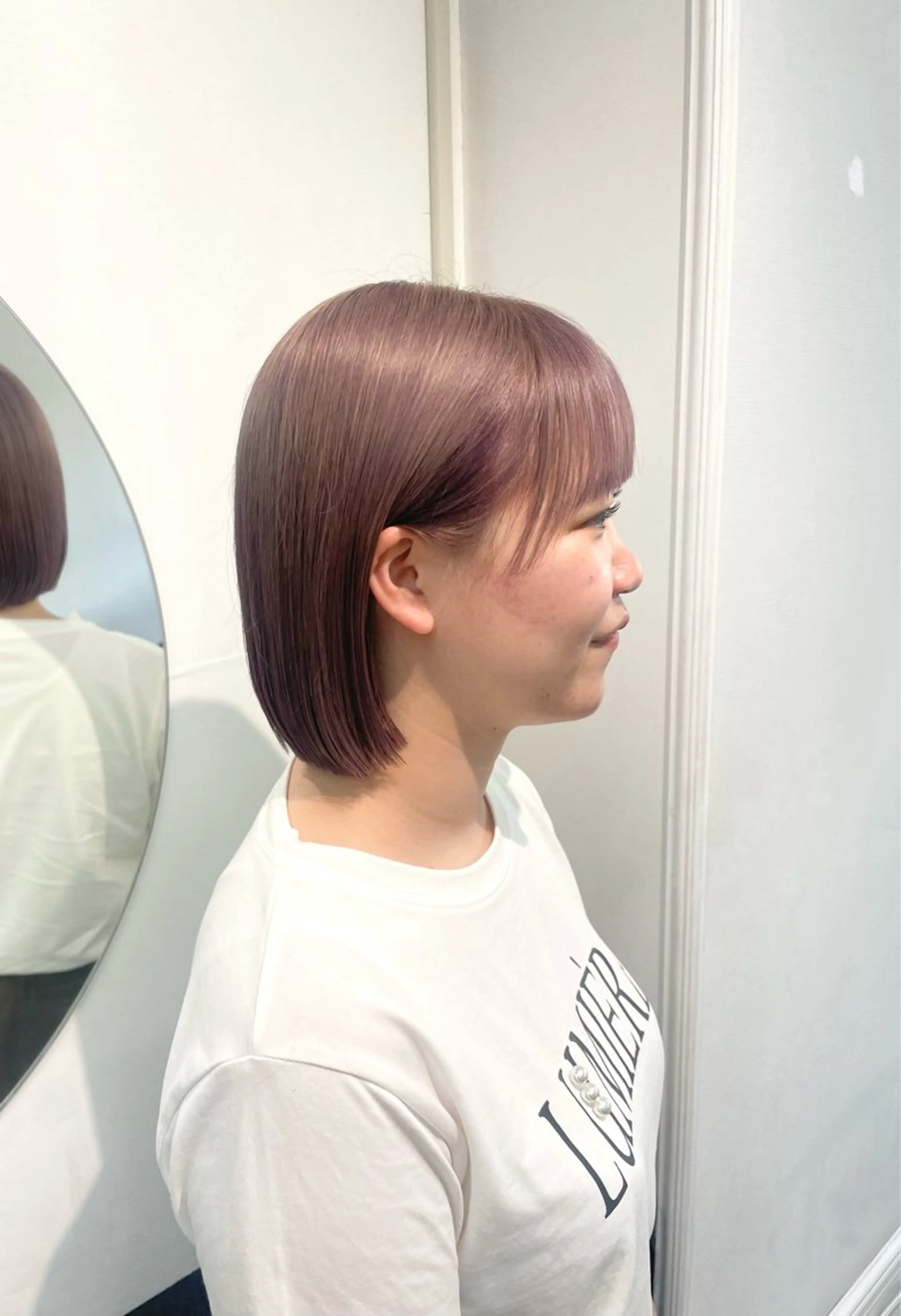ショート カラー ヘアカラー 野町好花 レイヤー/パーマのヘアスタイル