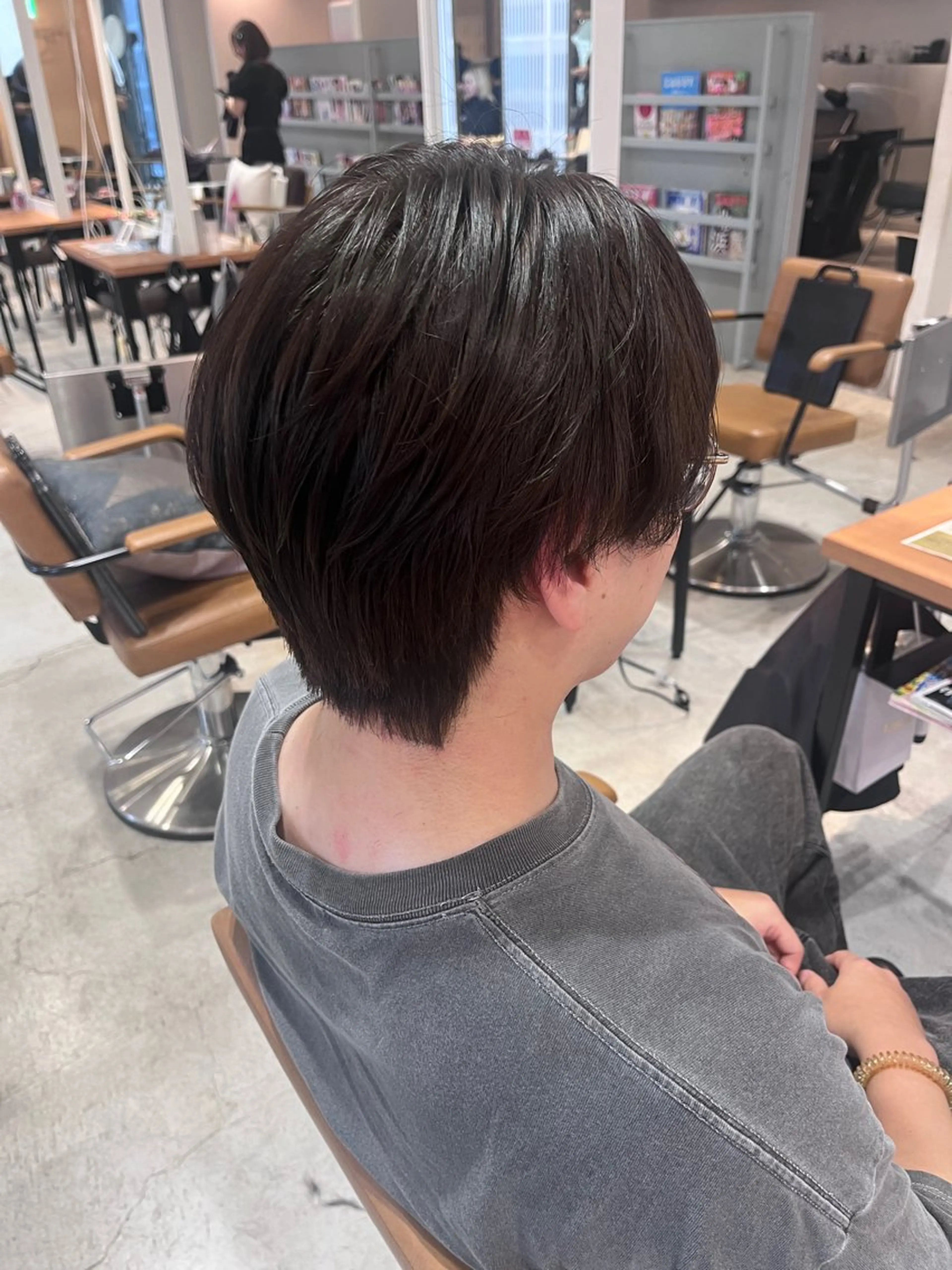 パーマ メンズ カット パーマ 大阪韓国メンズ特化 LUNAのヘアスタイル