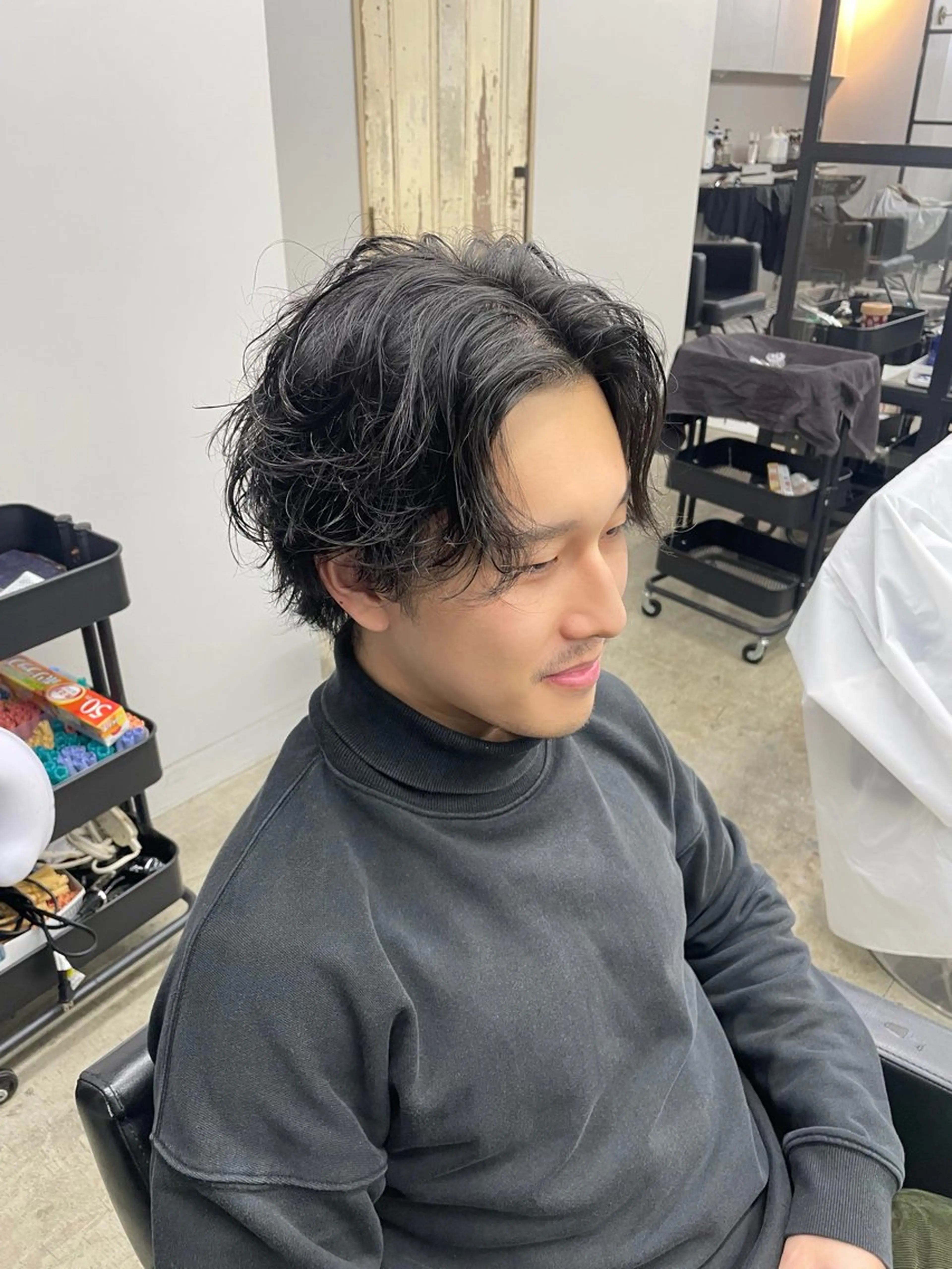 ミディアム パーマ パーマ トリートメント Ameri 新宿所属・𓆩︎🩸個性カラー SAKÜRA𓆪⋆˚のヘアスタイル