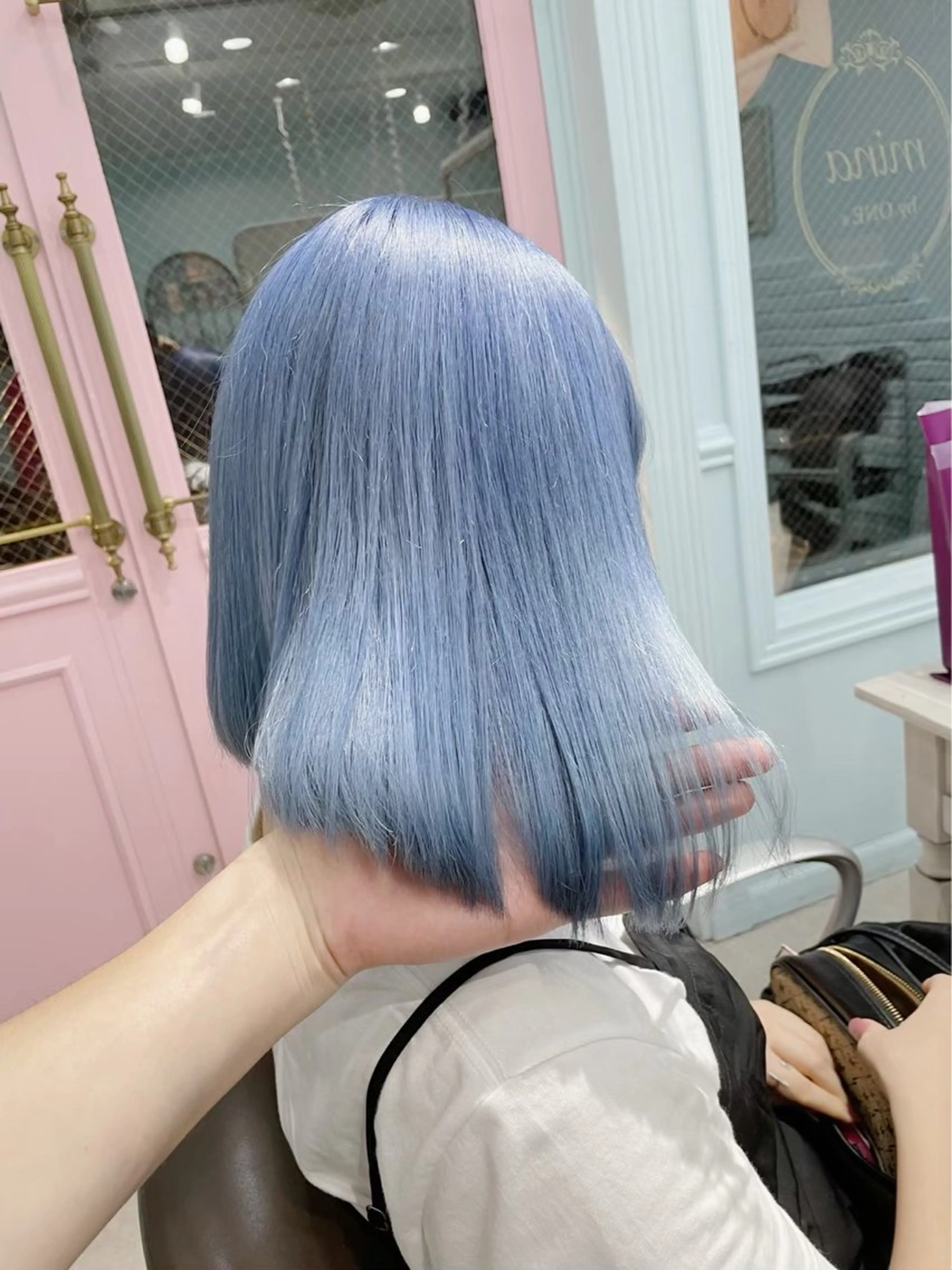 ミディアム カラー メンズカット縮毛矯正 スパイラルShionのヘアスタイル