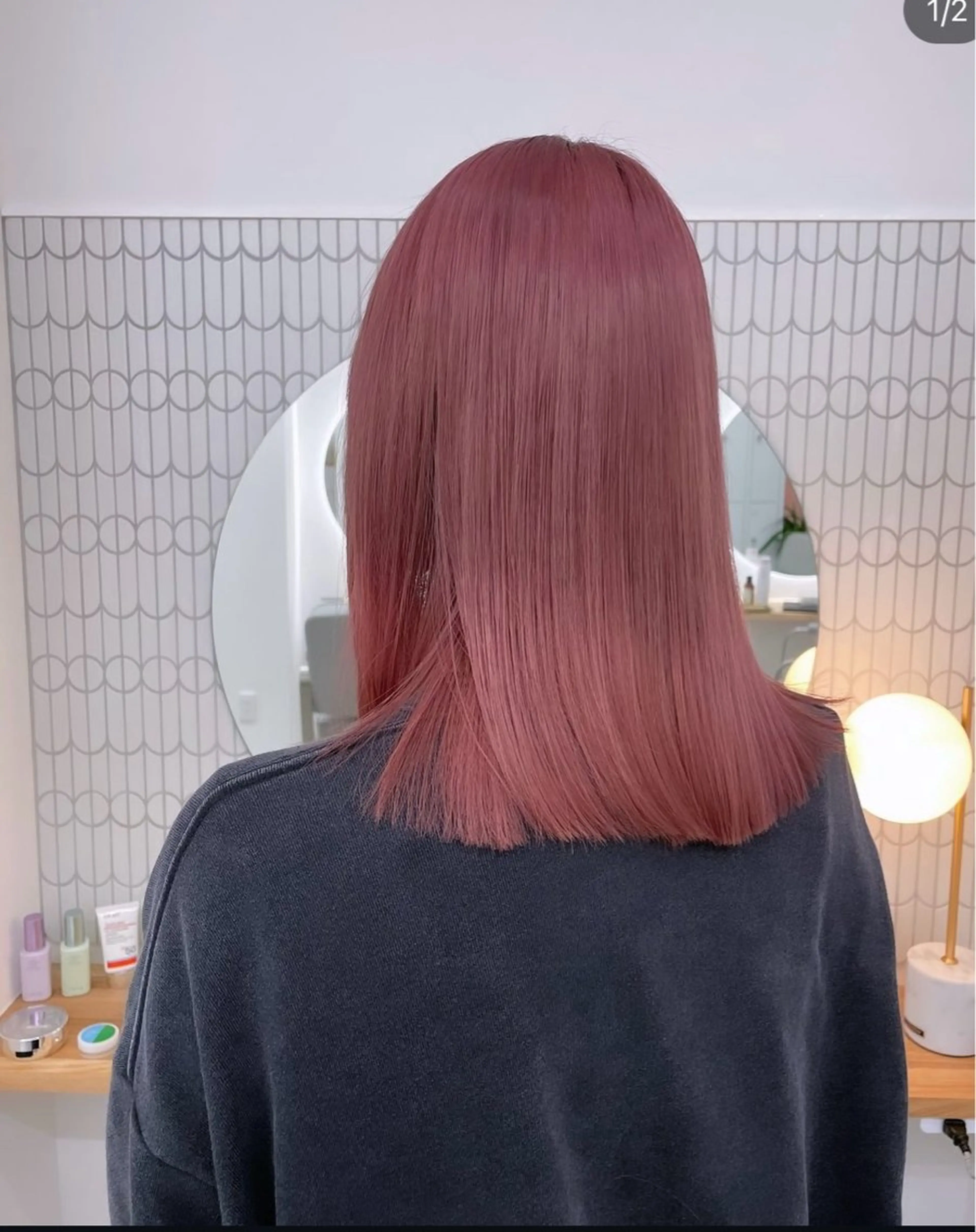 ミディアム ヘアカラー トリートメント 林 風菜のヘアスタイル