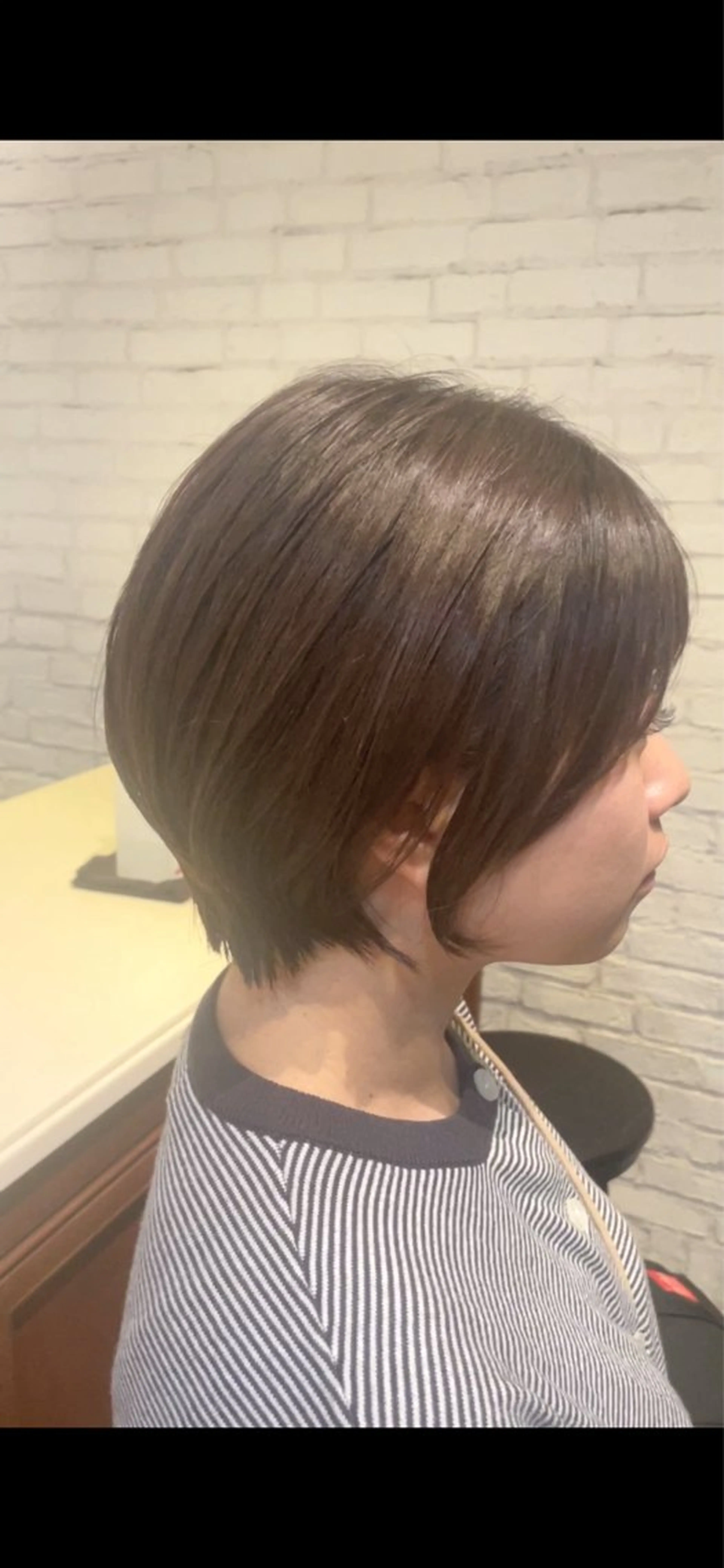 ショート カラー ショートボブ ボブ 伸ばしかけ ショートヘア カット ヘアカラー トリートメント BEBE所属・ブリーチなし 透明感カラーKANAのヘアスタイル