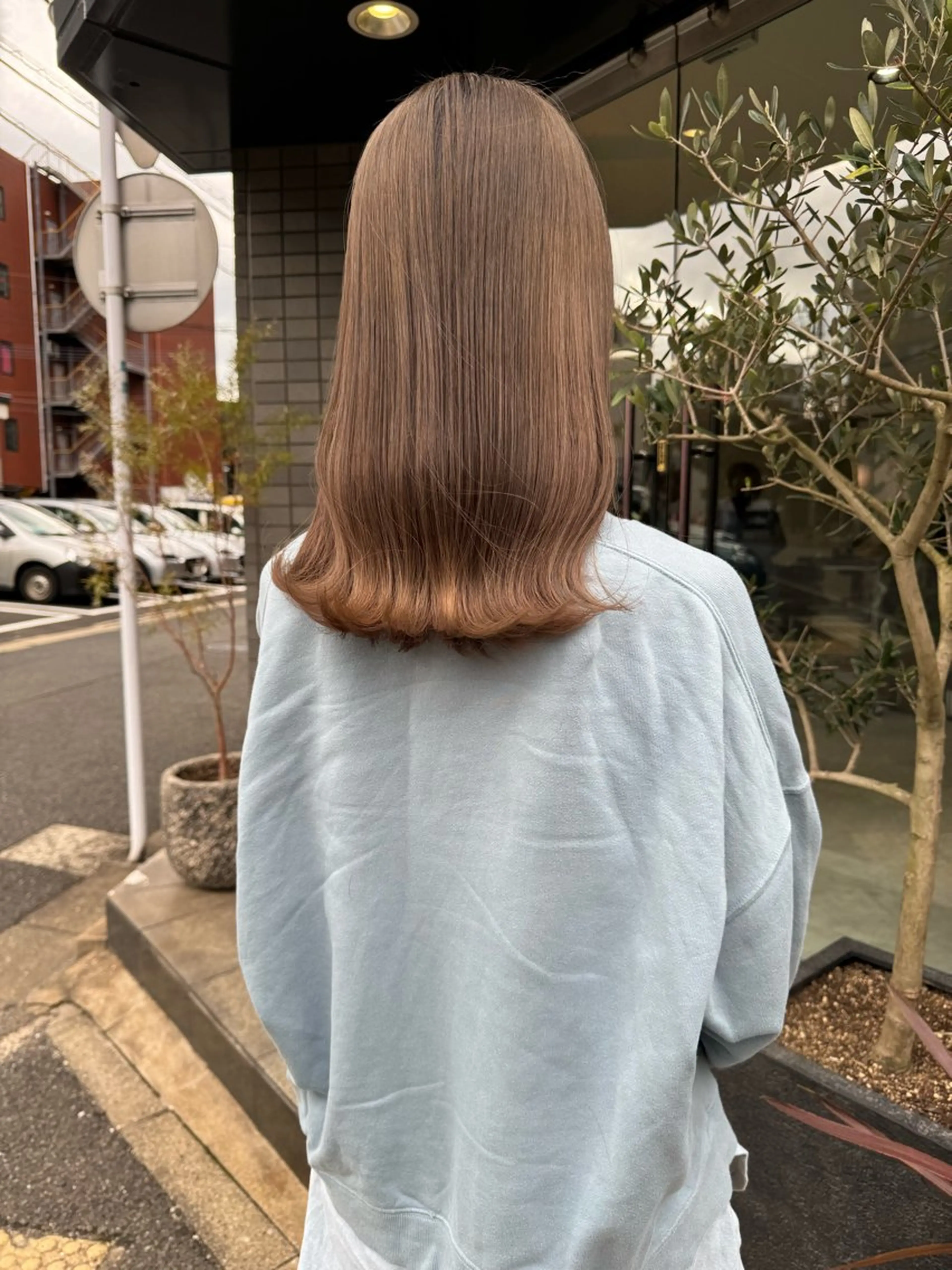 ロング カラー ヘアカラー トリートメント (𝐡)𝐰𝐢𝐦 𝐲𝐮𝐧𝐚のヘアスタイル
