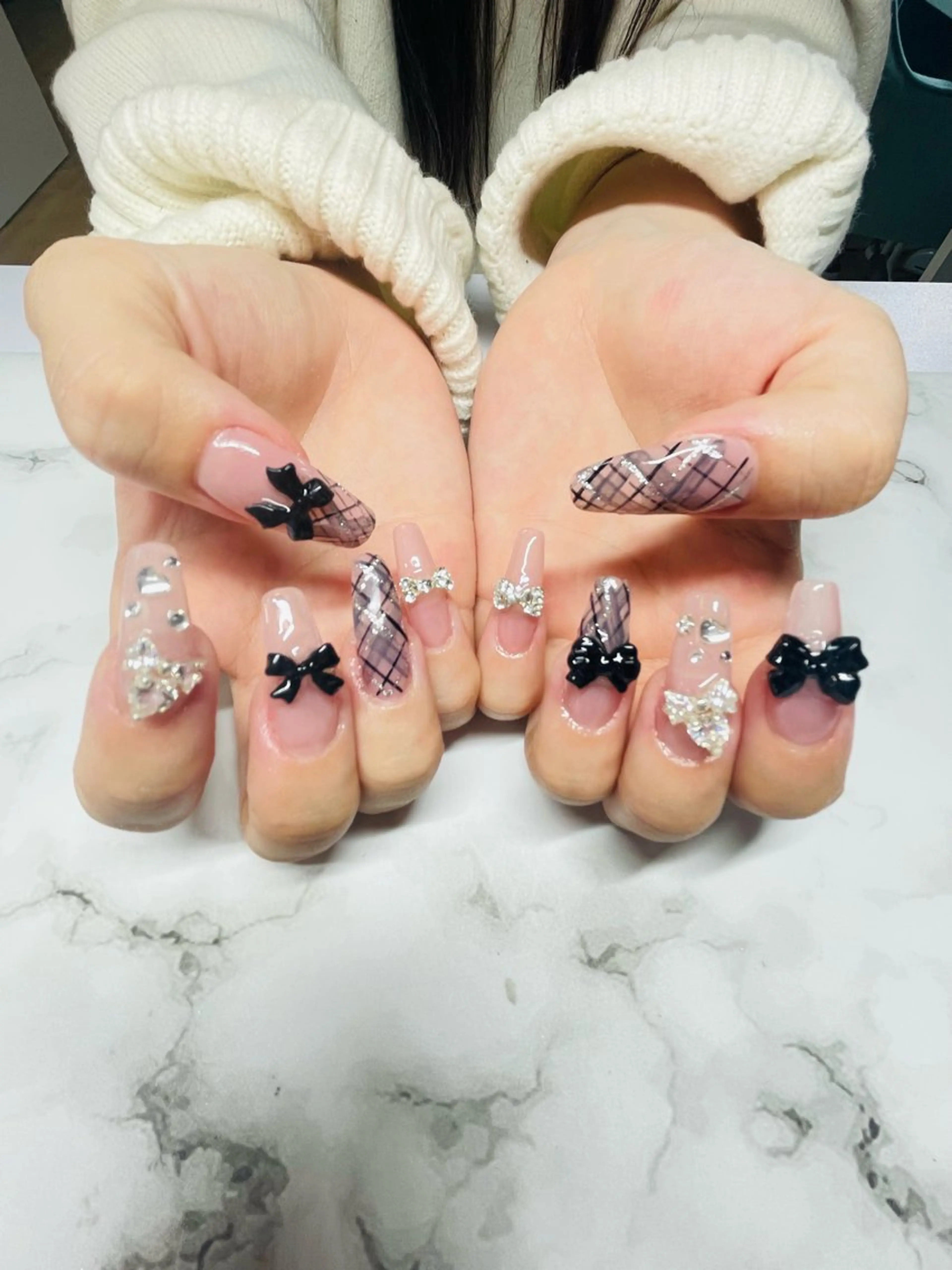 ネイル 長さ出し 持ち込み Star Beautyのネイルデザイン