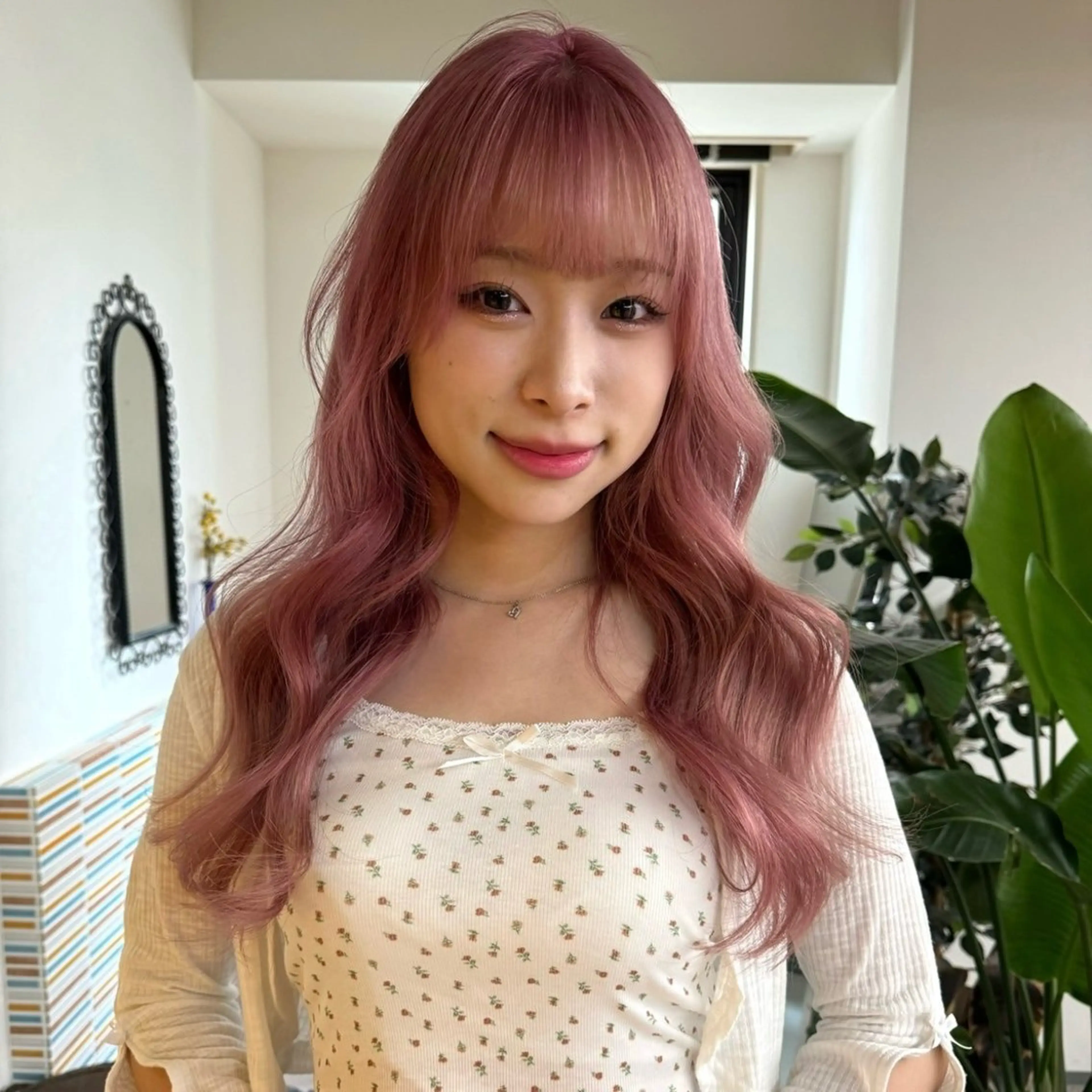 ロング カラー ヘアアレンジ ハイトーン mamiのヘアスタイル
