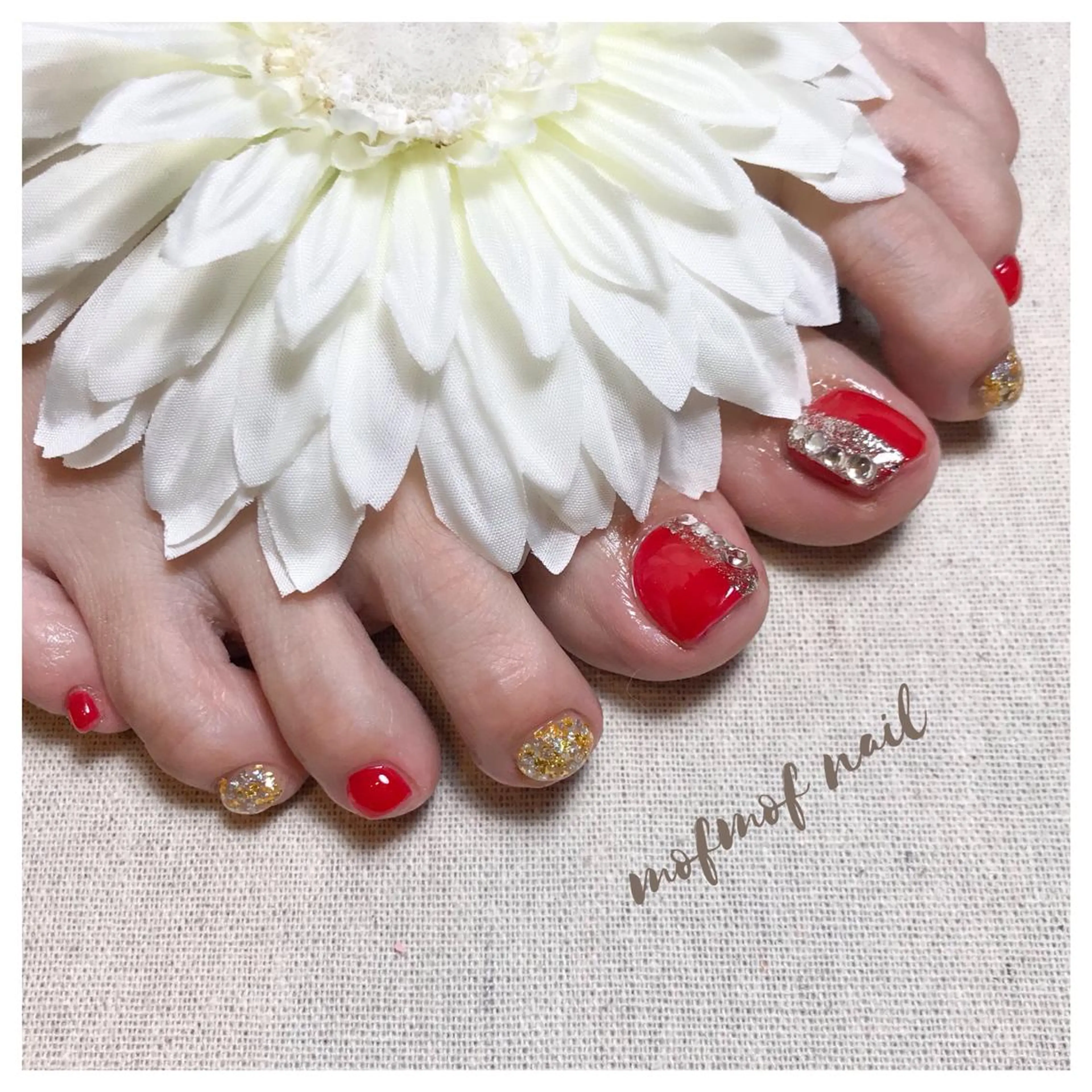 ネイル フットネイル mofmofnail 🌿shimizuのネイルデザイン