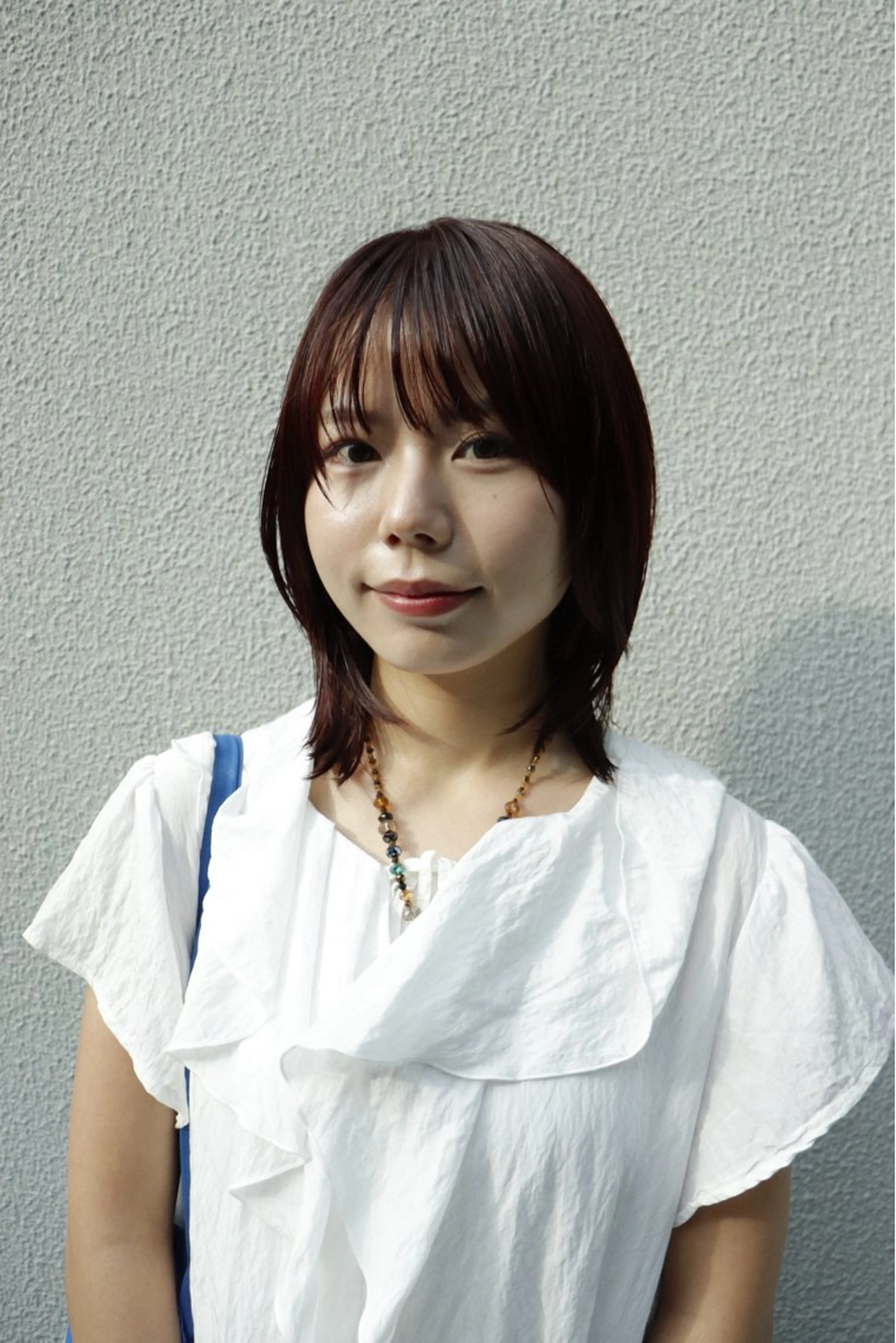 ミディアム カラー カット ヘアカラー トリートメント 似合わせカット /パーマ岡本淳平のヘアスタイル