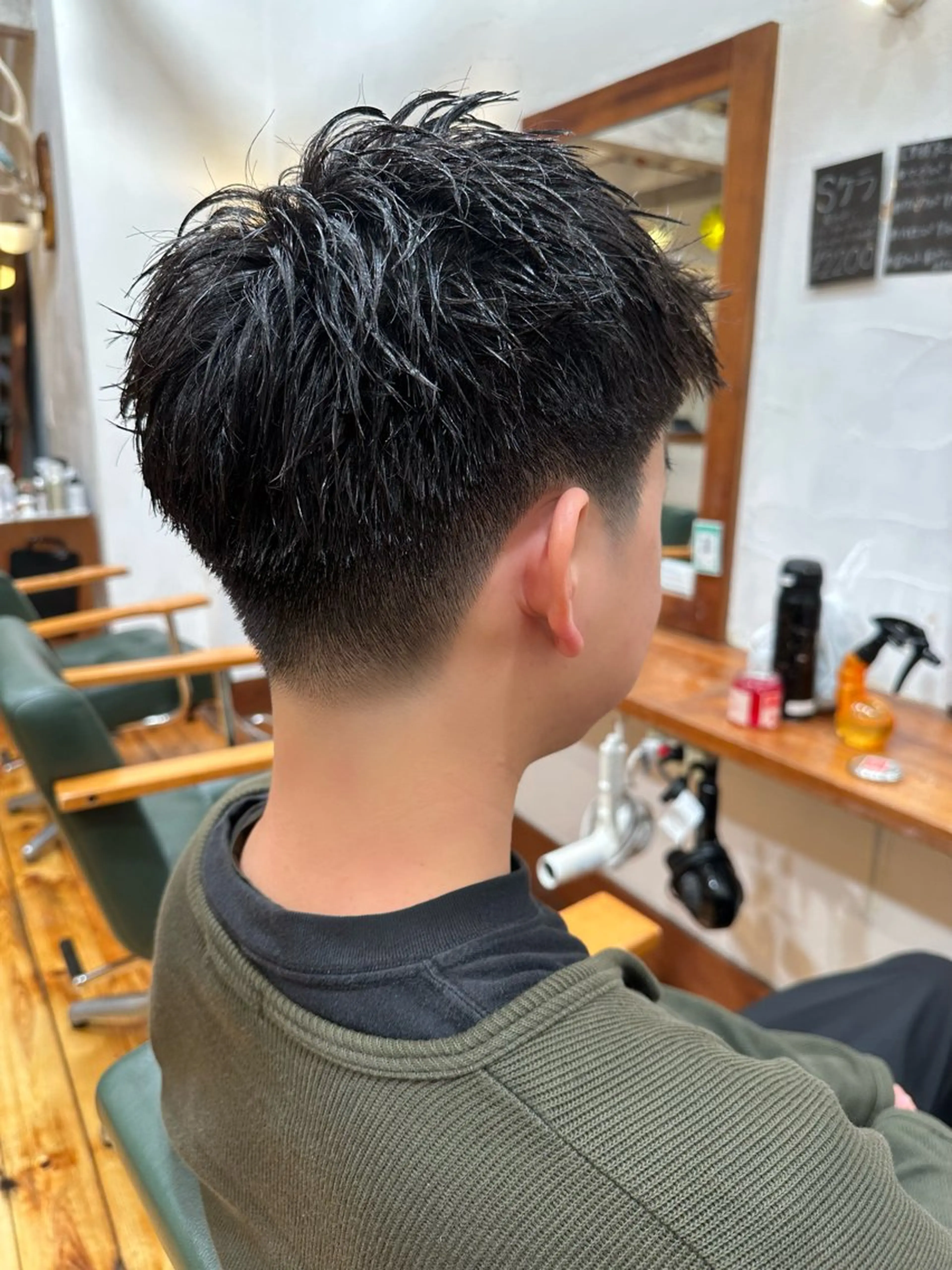 ショート メンズ 刈り上げ カット KAKERU/ボブ/ ショート/パーマ🌱のヘアスタイル