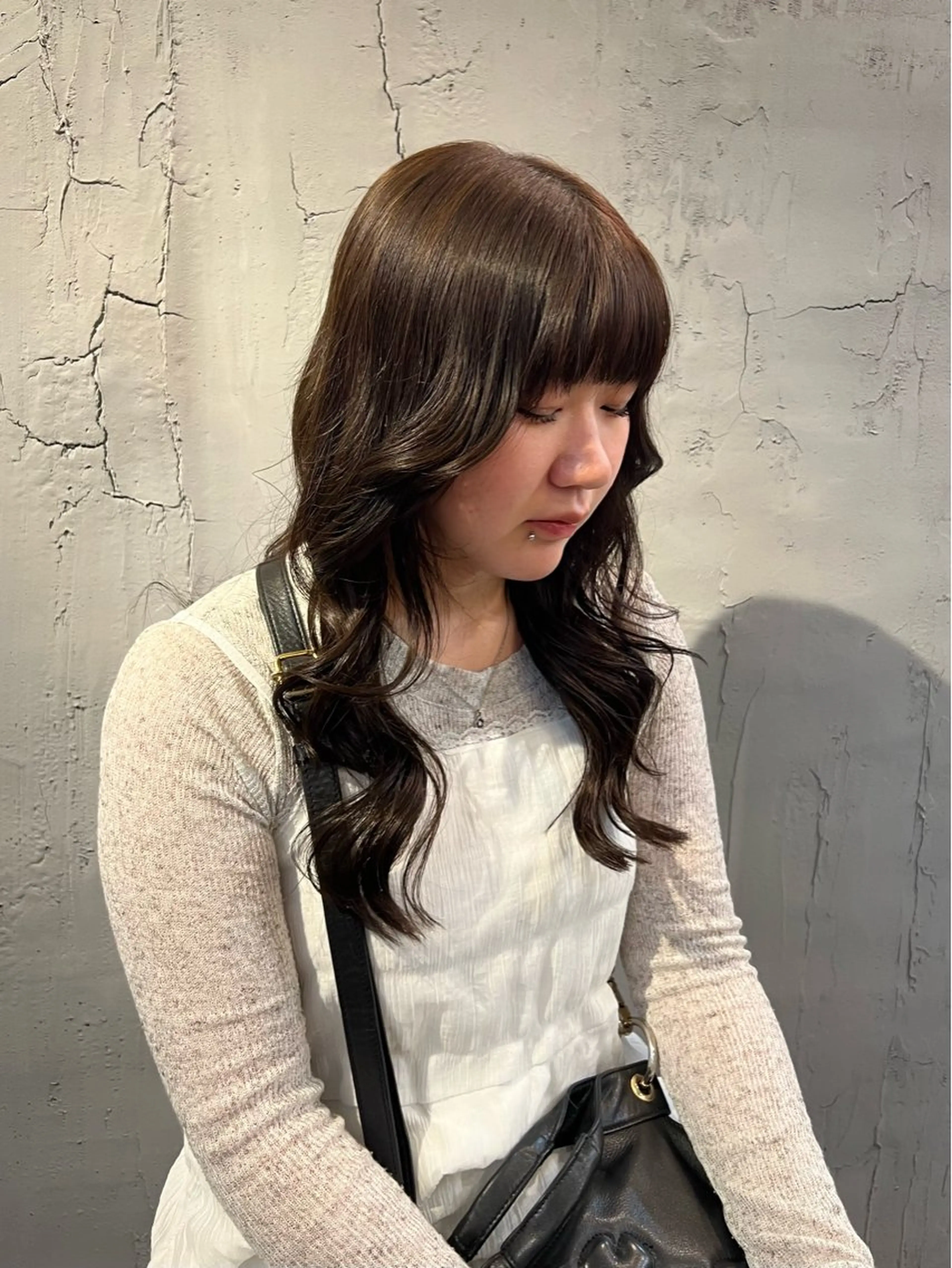 セミロング カラー ブラウンカラー ショコラブラウン 透明感カラー カット ヘアカラー トリートメント 似合わせカット💙 いぐち しょうた💙のヘアスタイル