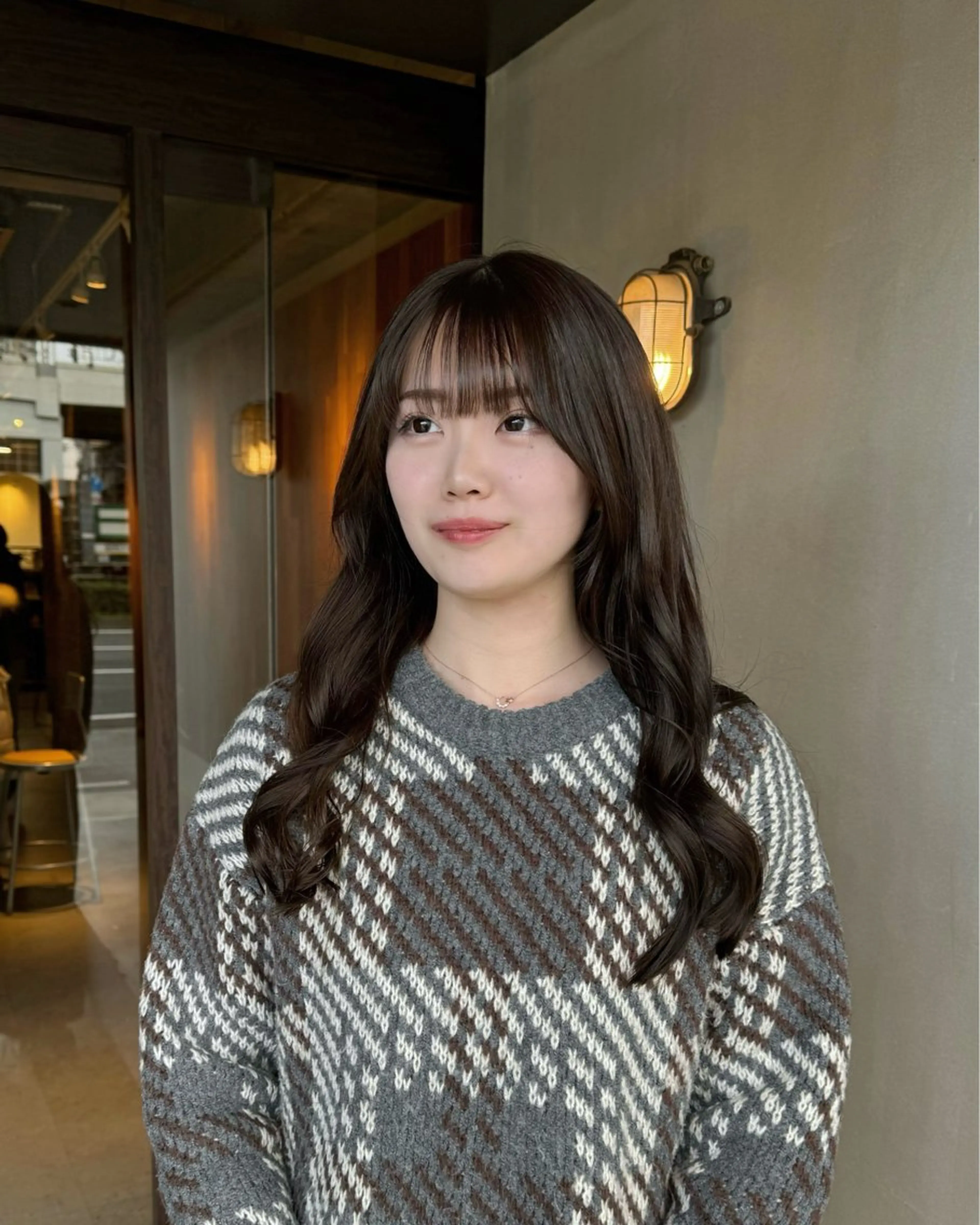 ロング カラー グレージュ オリーブグレージュ オリーブグレー 韓国ヘア/ボブ ♡̴ kayaのヘアスタイル