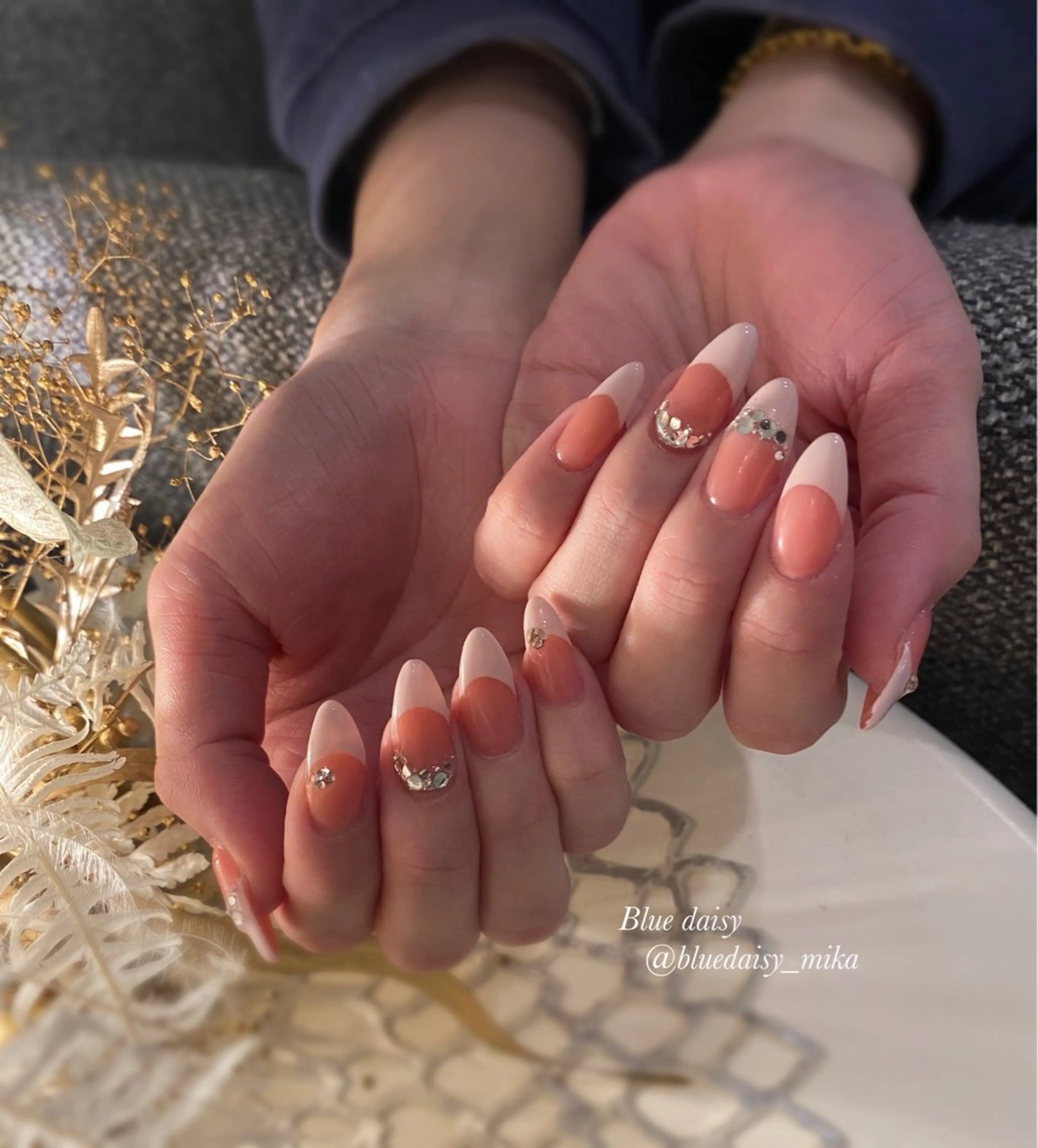 ネイル フレンチネイル 持ち込み ハンドネイル Blue　daisy　栄本店 【ブルーデイジー】所属・Blue daisy 栄本店のネイルデザイン