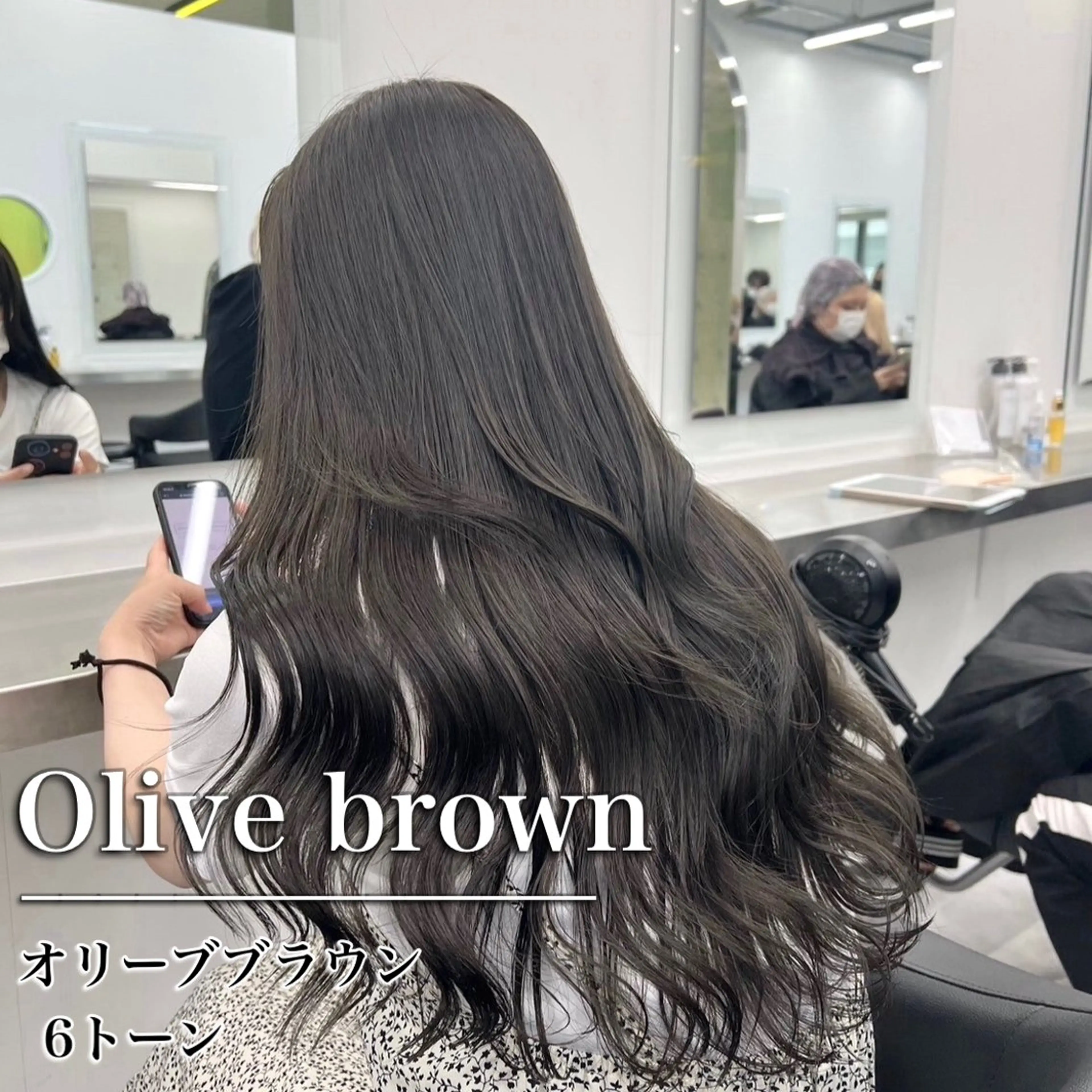 ロング カラー ヘアカラー トリートメント ヘッドスパ ヘアセット YUKA💜淡色 ラベンダー/ベージュのヘアスタイル