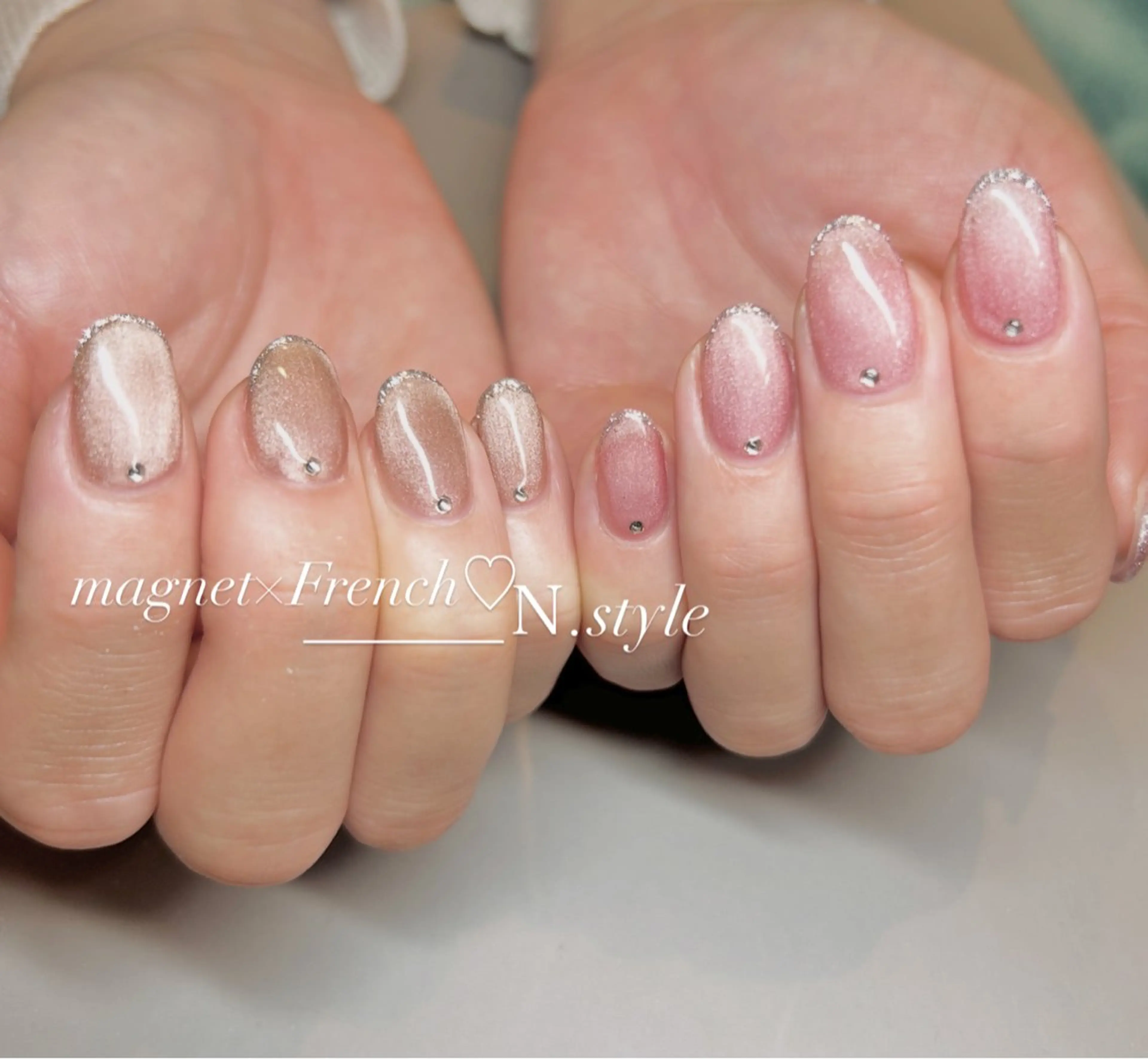 ネイル 長さ出し 持ち込み 春ネイル ハンドネイル N.style所属・Ｎ. styleのネイルデザイン