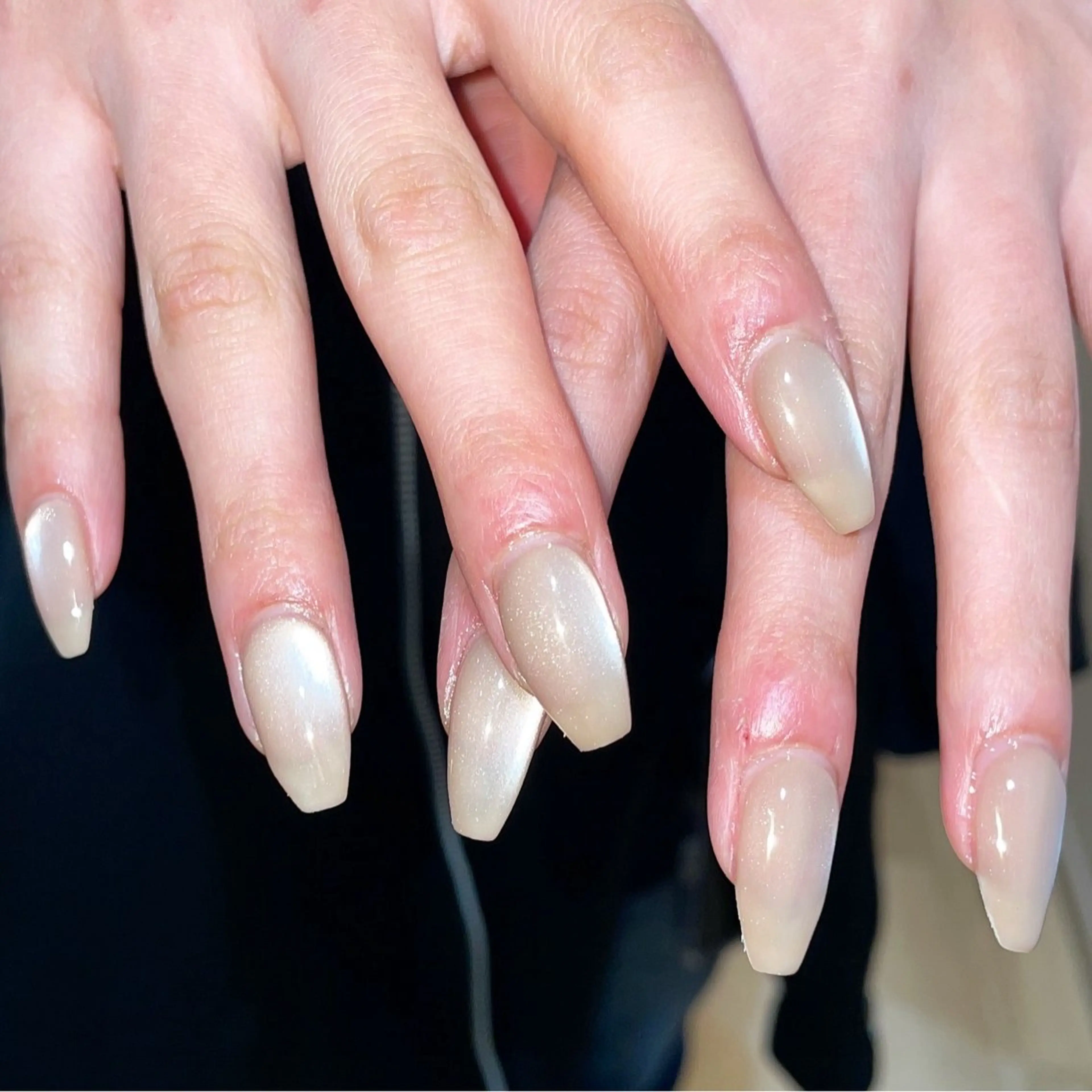 ネイル 氷ネイル・うるうるネイル マグネットネイル ビー玉ネイル オフィスネイル ピンク ハンドネイル ハンドケア 🎀NAIL🎀 AI🪄︎︎◝✩のネイルデザイン