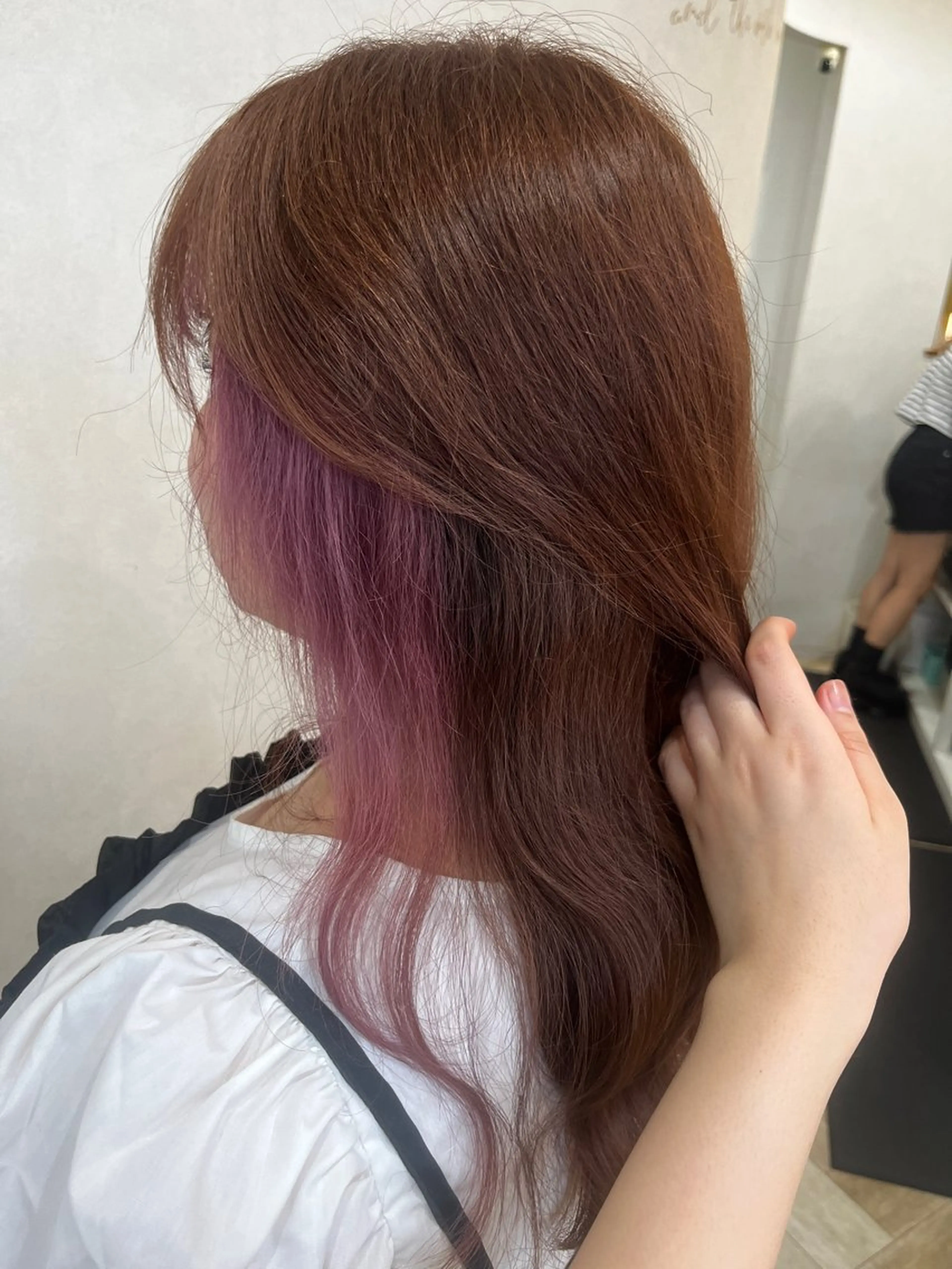 ロング カラー ヘアカラー トリートメント 🎀武笠 友香🎀 営業後モデル募集🫧のヘアスタイル