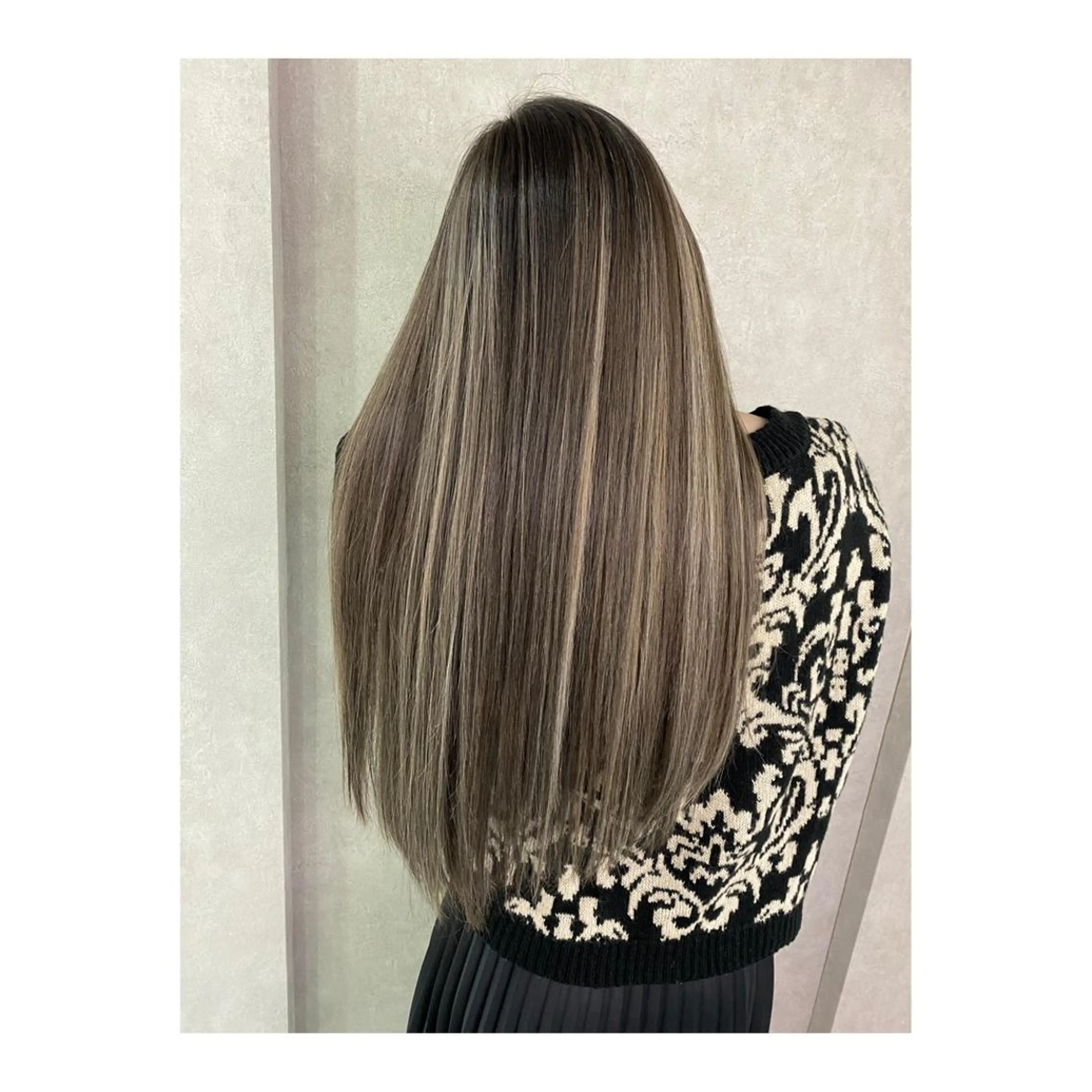ロング カット ヘアカラー ハイライト❣️バレイ ヤージュ❣️　ykrのヘアスタイル