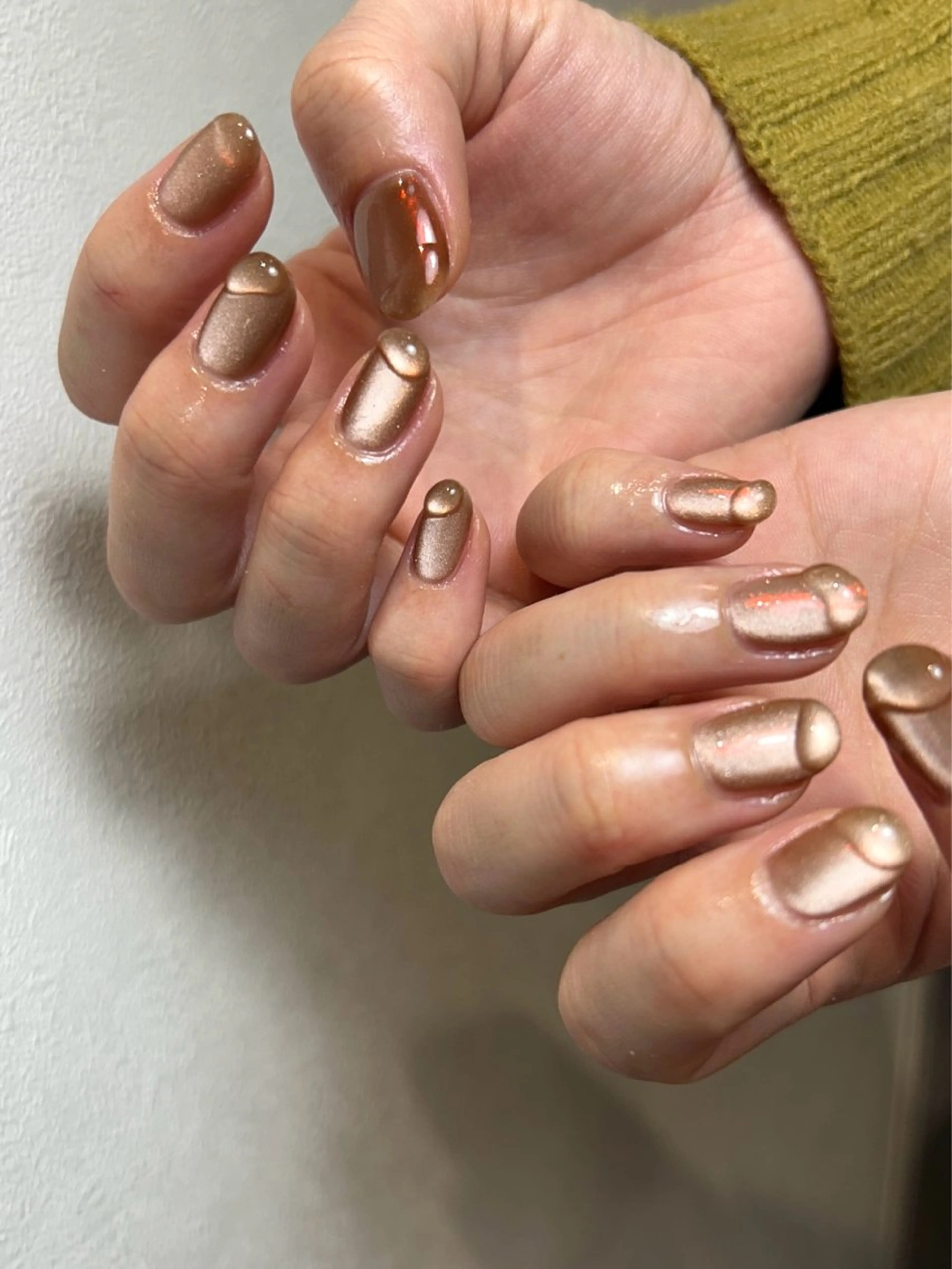 ネイル ハンドネイル NINEnami ニュアンスネイルのネイルデザイン