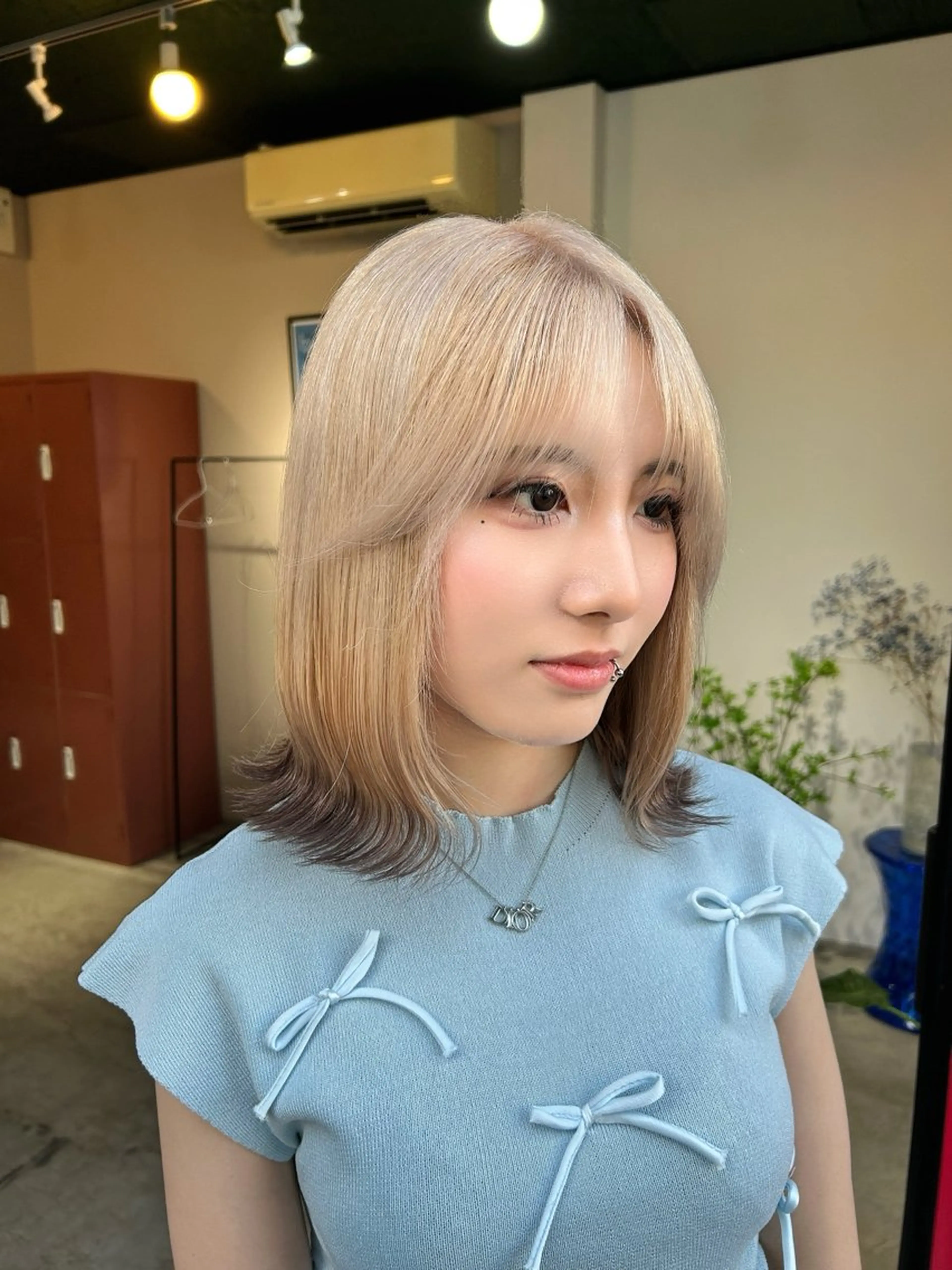 ミディアム カラー ナチュラル・ハイトー ン🏆HINOKIのヘアスタイル