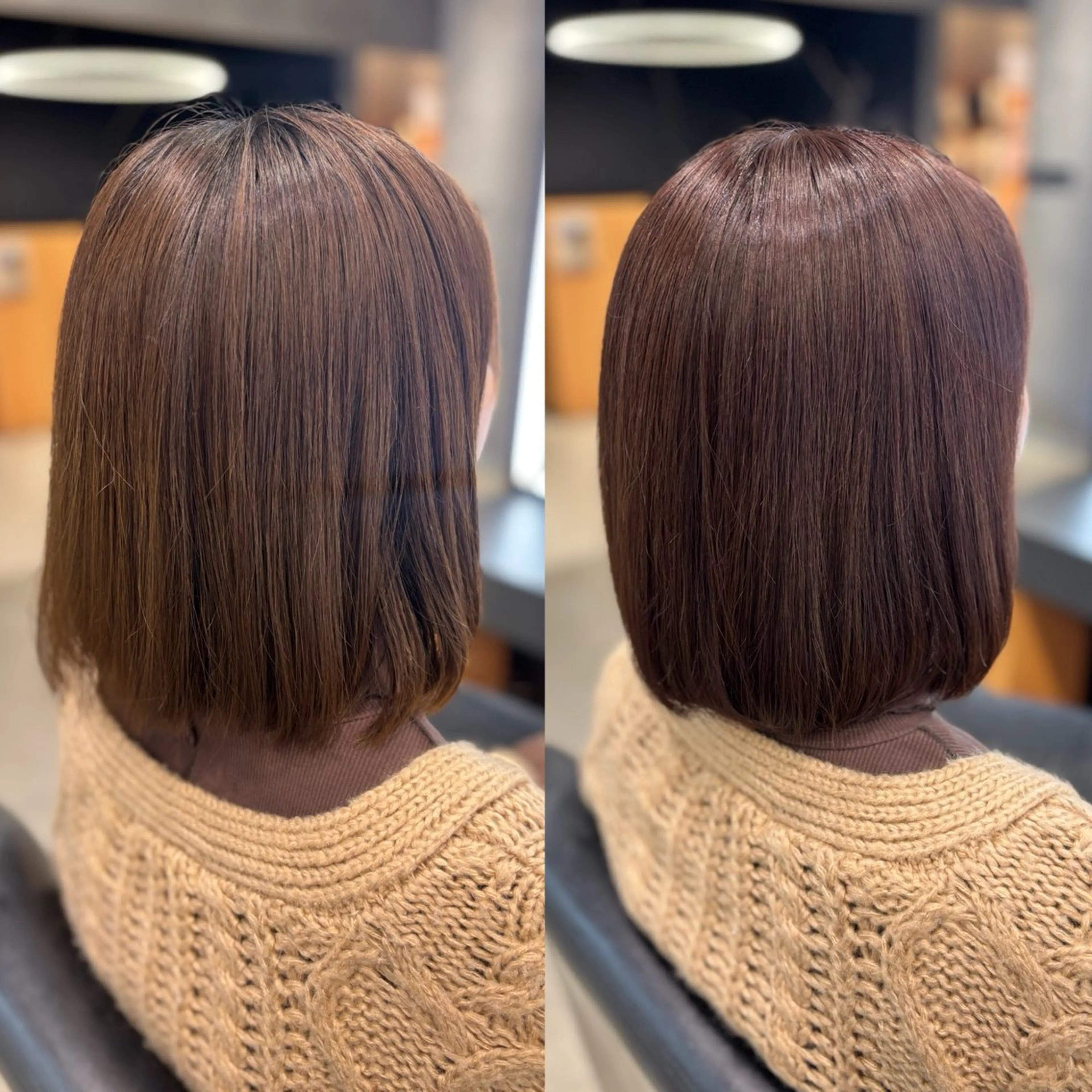 ショート カラー 透明感カラー ヘアカラー トリートメント RABU（ému） 伏見/髪質改善のヘアスタイル