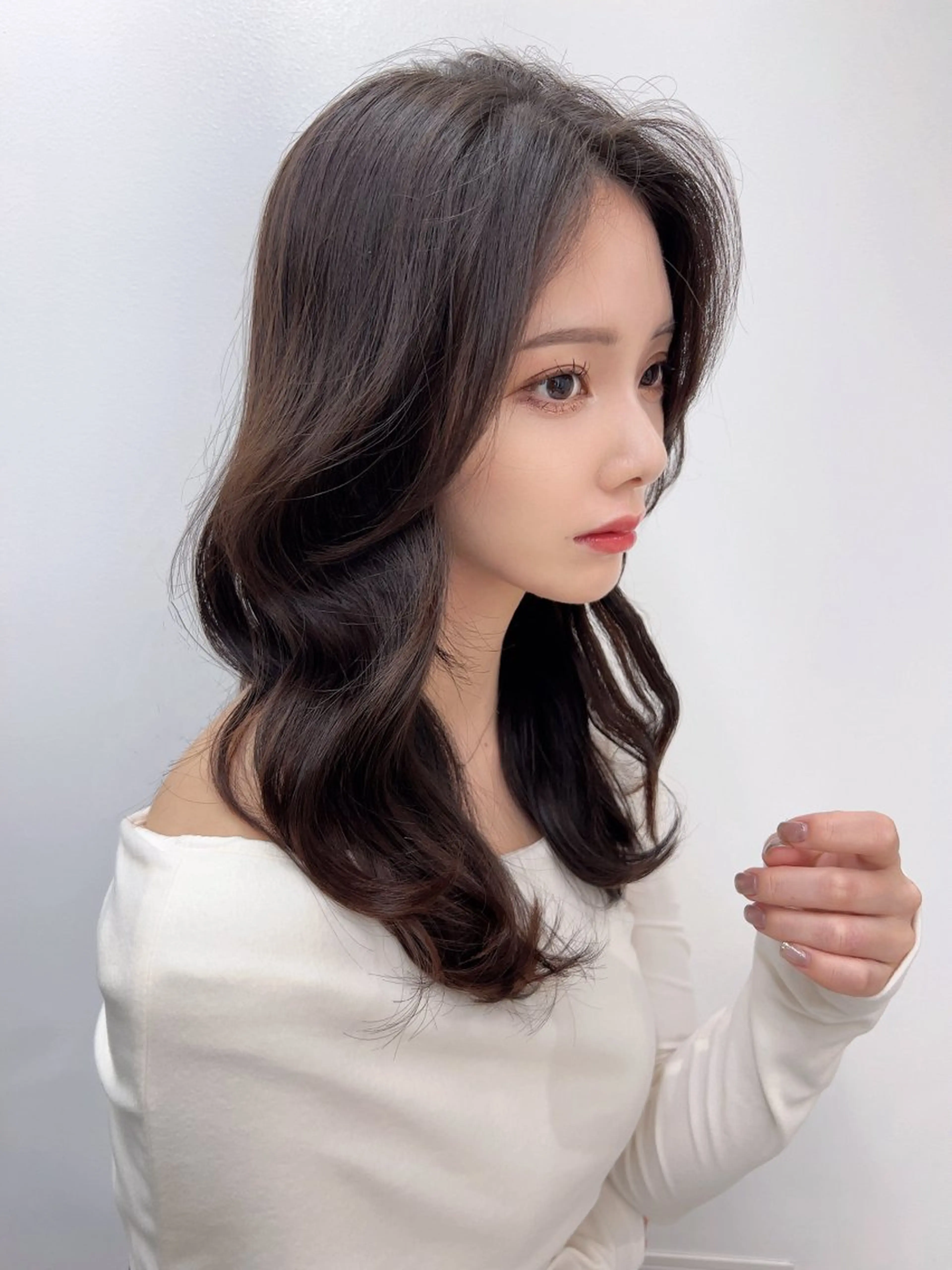 セミロング カット ヘアカラー トリートメント ✨上品可愛い 時短艶髪/後藤✨のヘアスタイル