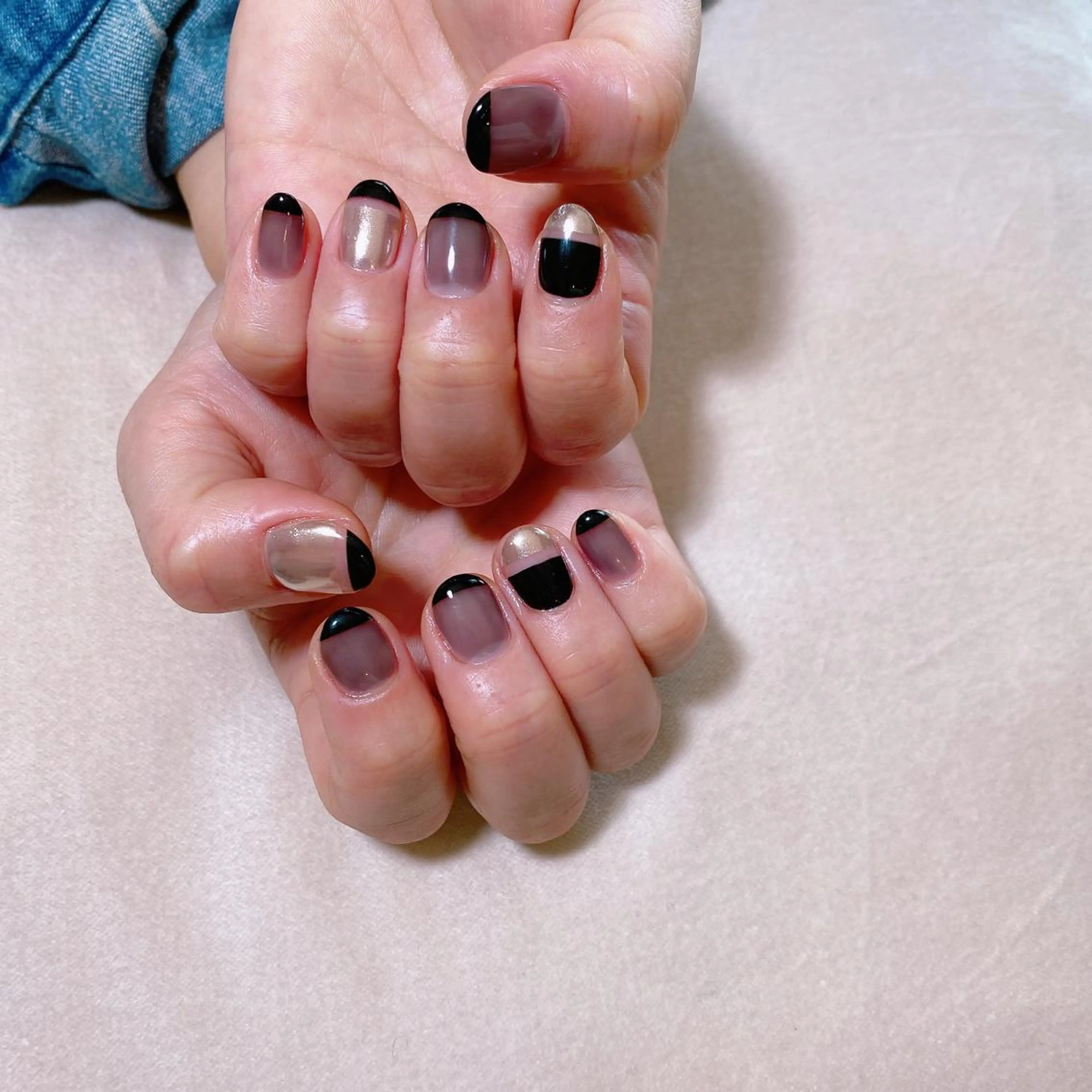 ネイル ミラーネイル ハンドネイル Nail Room Bellisのネイルデザイン