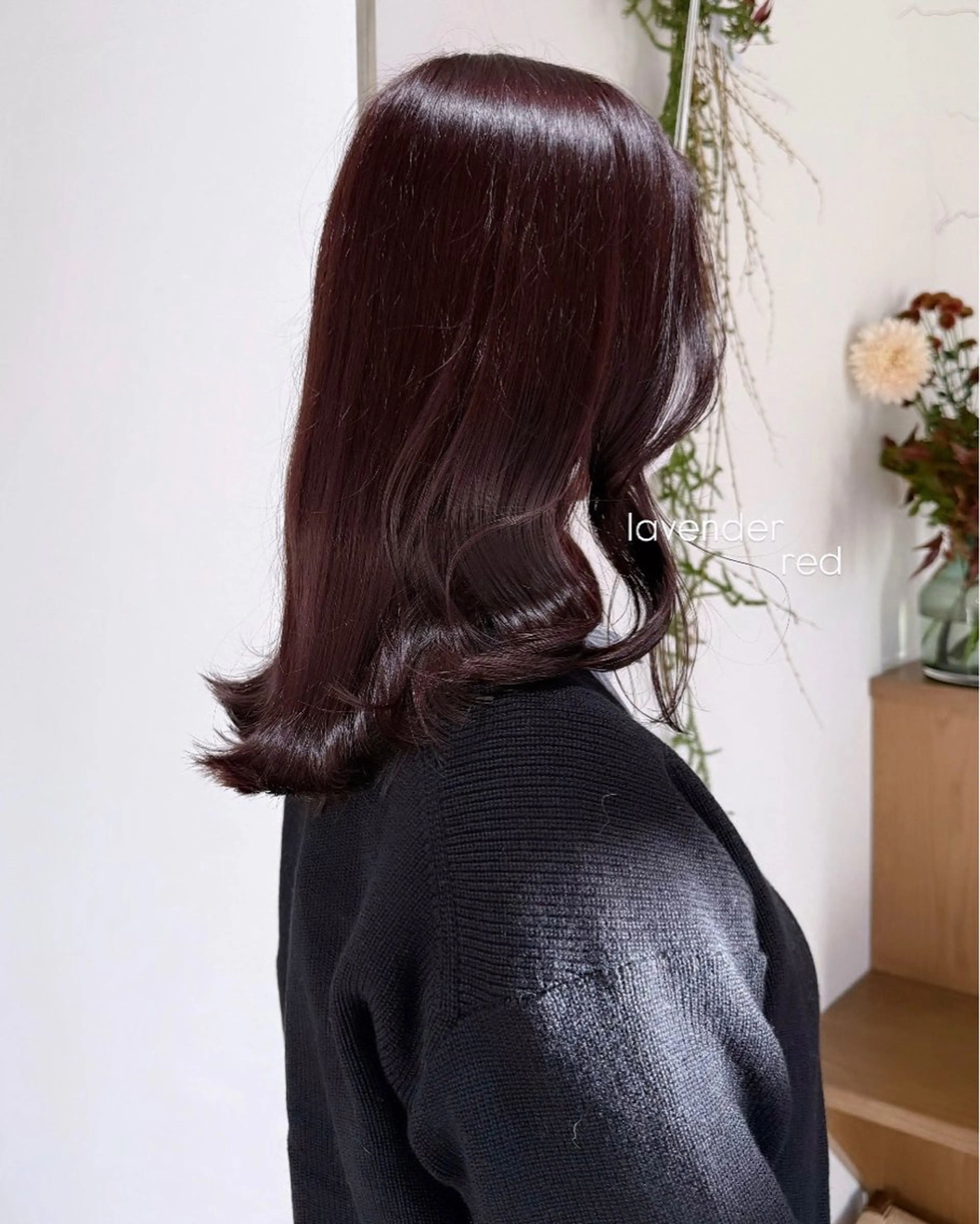 セミロング カラー ラベンダーカラー 暖色カラー /ヘアアレンジ/花鈴のヘアスタイル