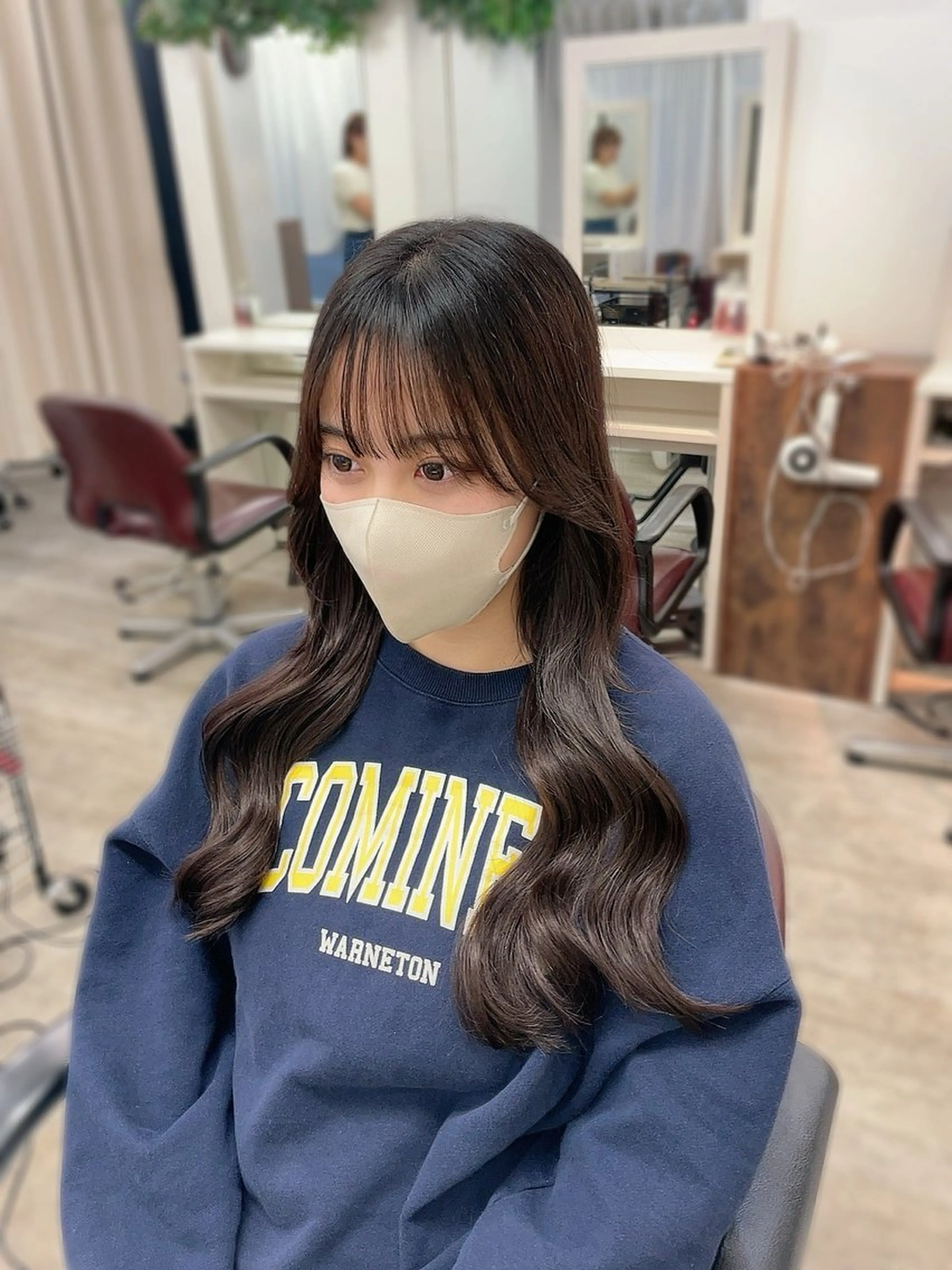 ロング シールエクステ エクステ カット エクステ ヘアセット 韓国ヘア🤍髪質改善 🇰🇷AKANEのヘアスタイル