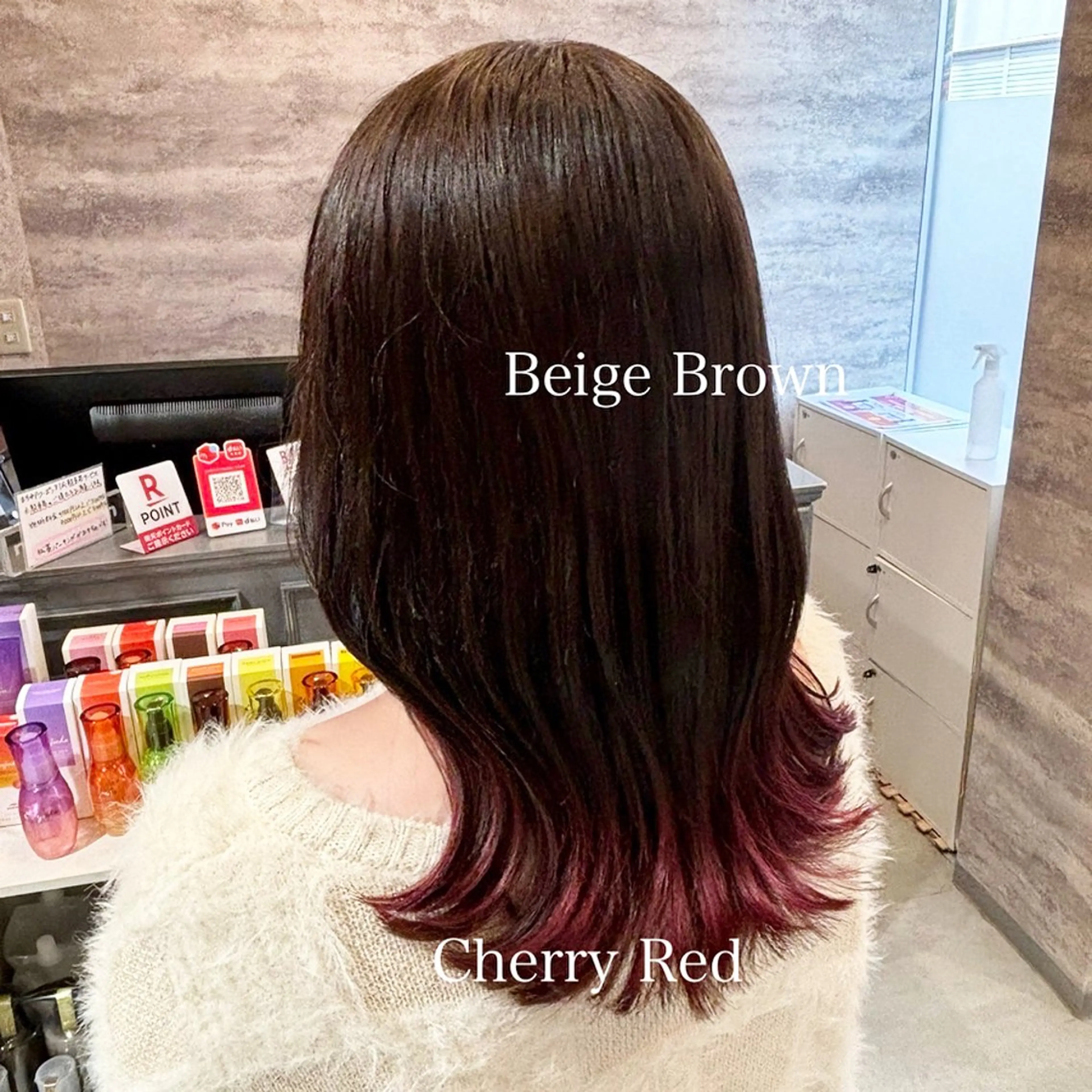 セミロング カラー ブリーチ ブルーカラー ダブルカラー グラデーションカラー ハイライトカラー 💈Blanco💈 カラー&ケア🌈のヘアスタイル