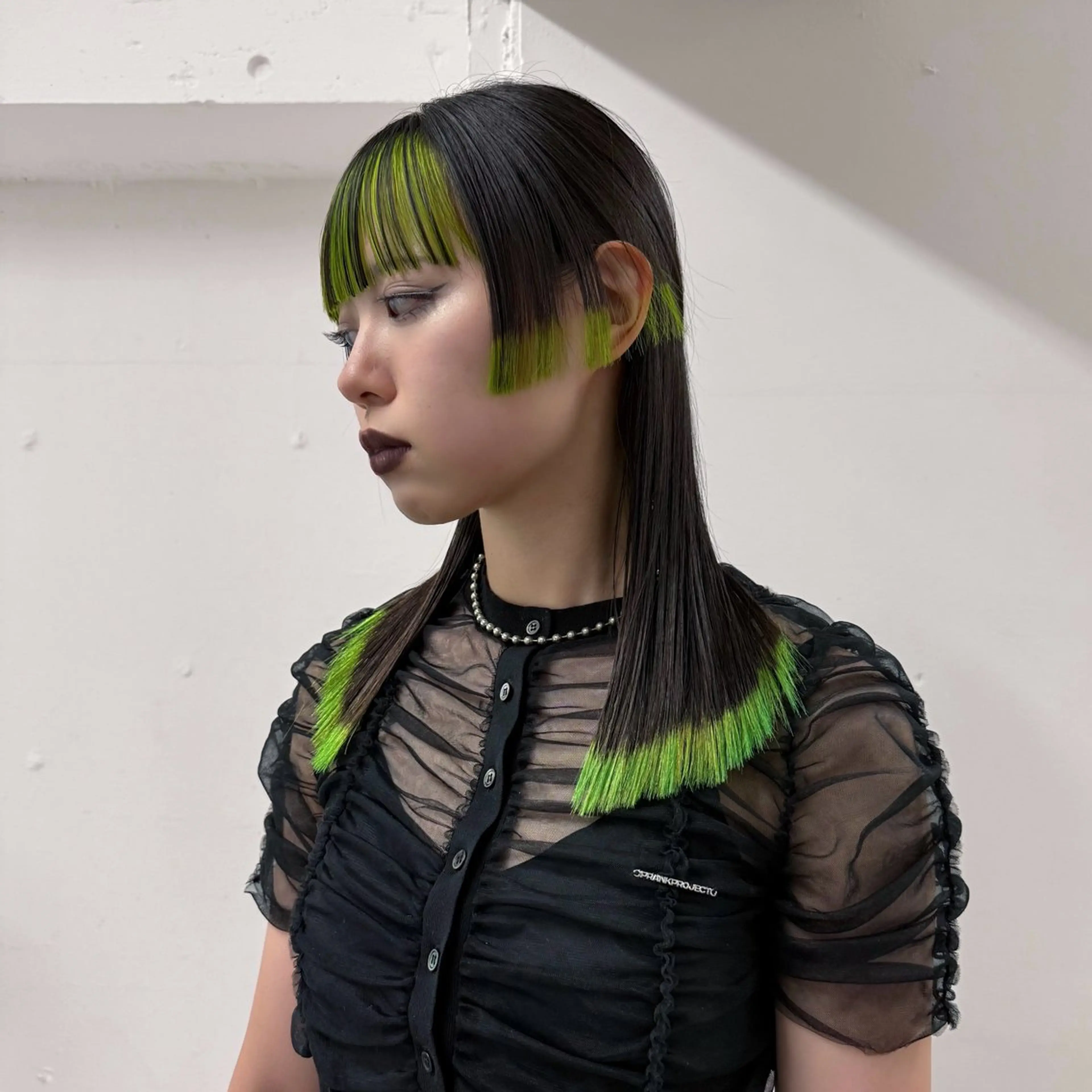セミロング ヘアカラー トリートメント 北浦 雅のヘアスタイル