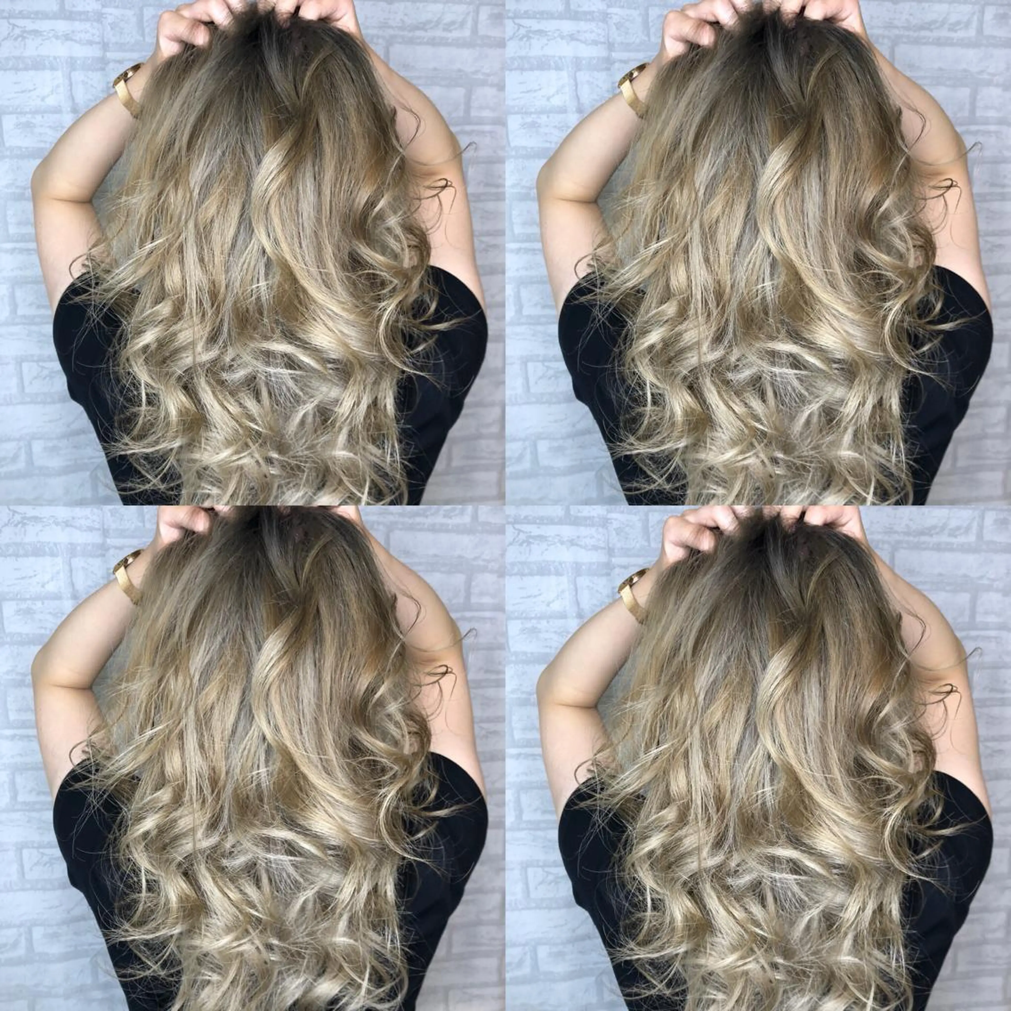 ミディアム カラー ブリーチ グレージュ カット ヘアカラー トリートメント JIL BLAN 京都のヘアスタイル